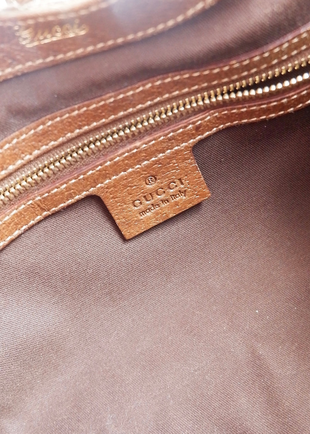 Preowned Gucci Brown GG Canvas Bardot Shoulder Bag