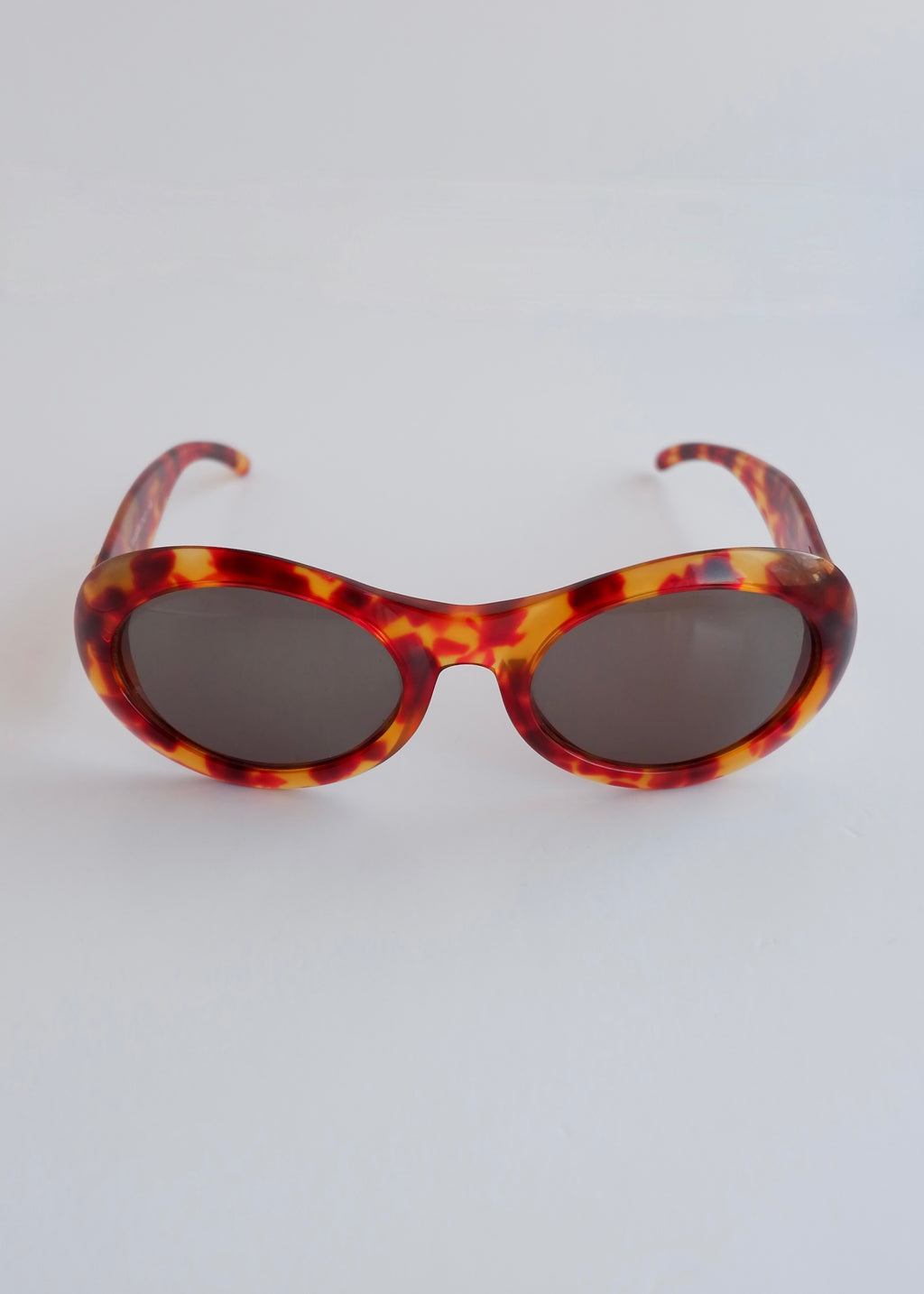 Authentic Preowned Vintage Gucci Brown Tortoise Round Frame Sunglasses