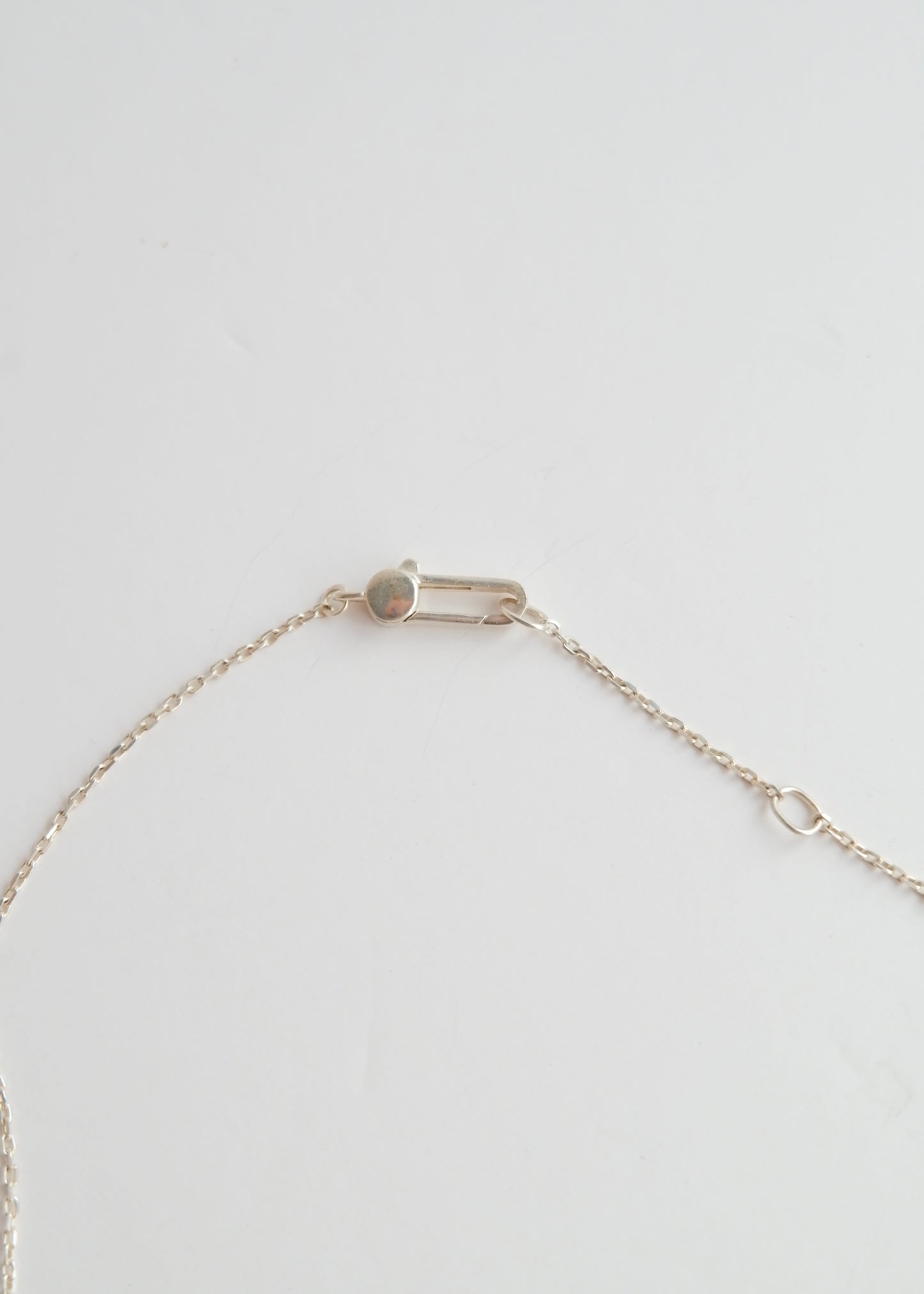 Authentic Preowned Gucci Silver Square Pendant Necklace