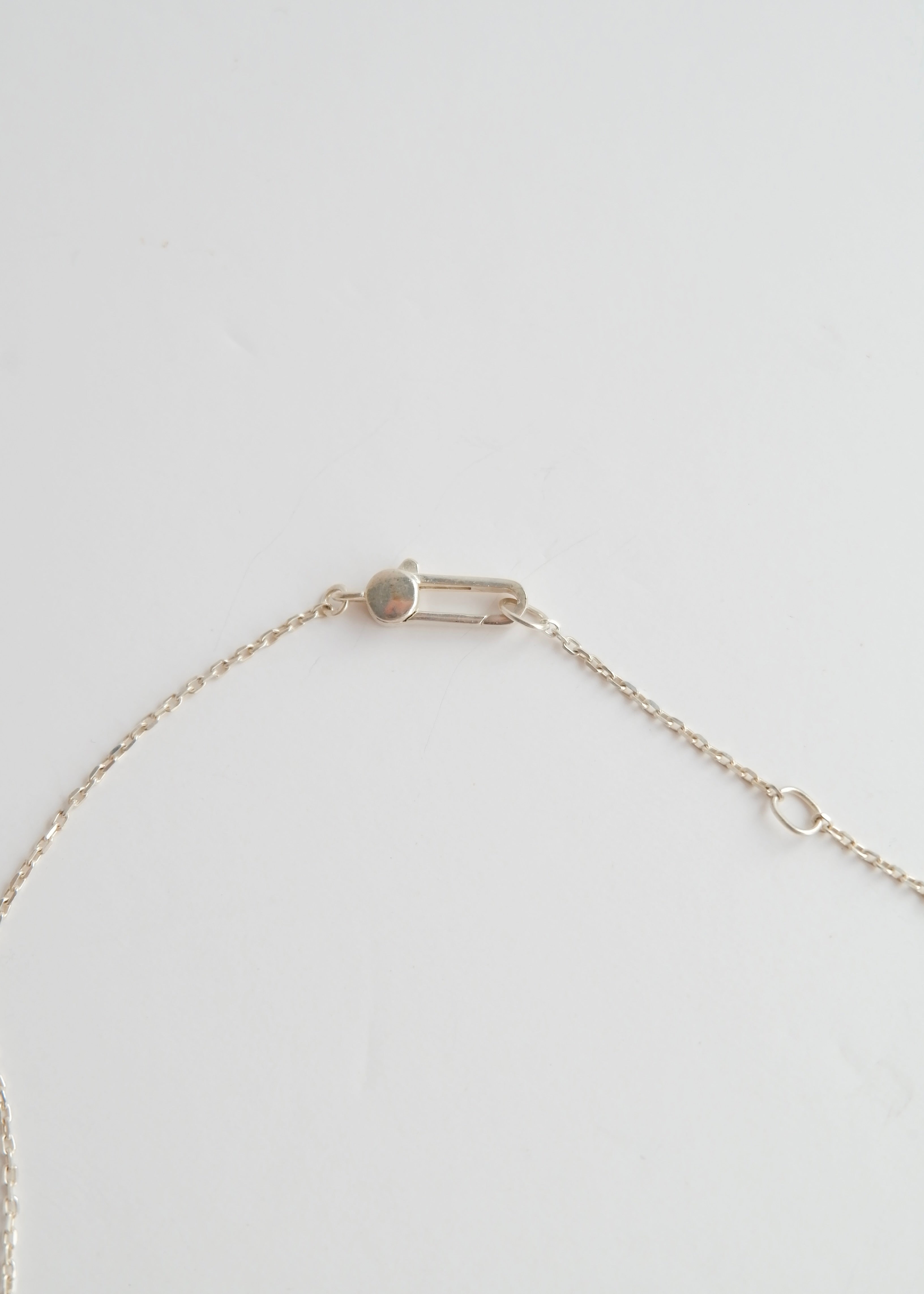 Authentic Preowned Gucci Silver Square Pendant Necklace