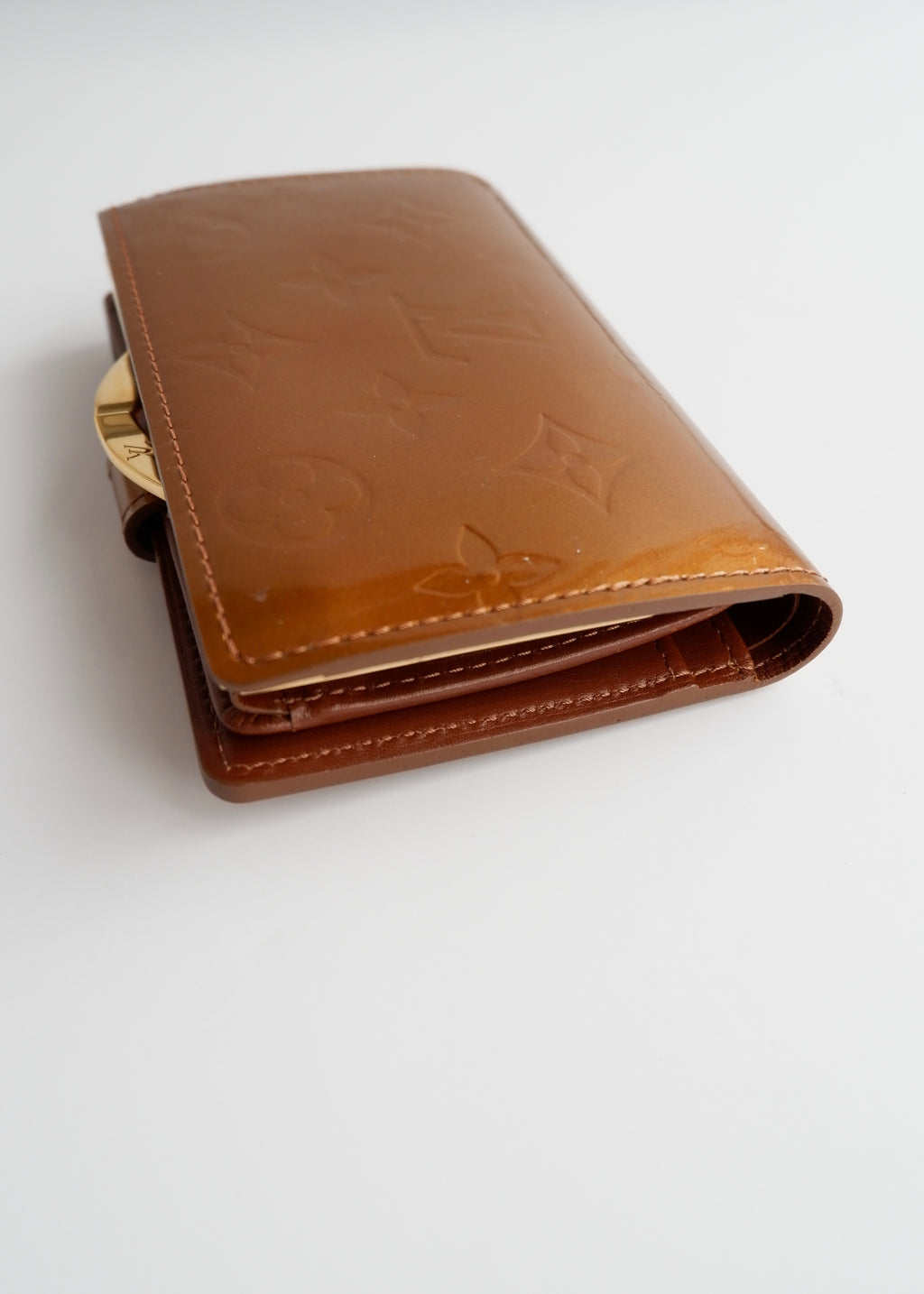 Authentic Preowned Louis Vuitton Brown Monogram Vernis Compact Wallet