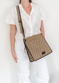 Authentic Preowned Gucci Brown GG Canvas Crossbody Bag