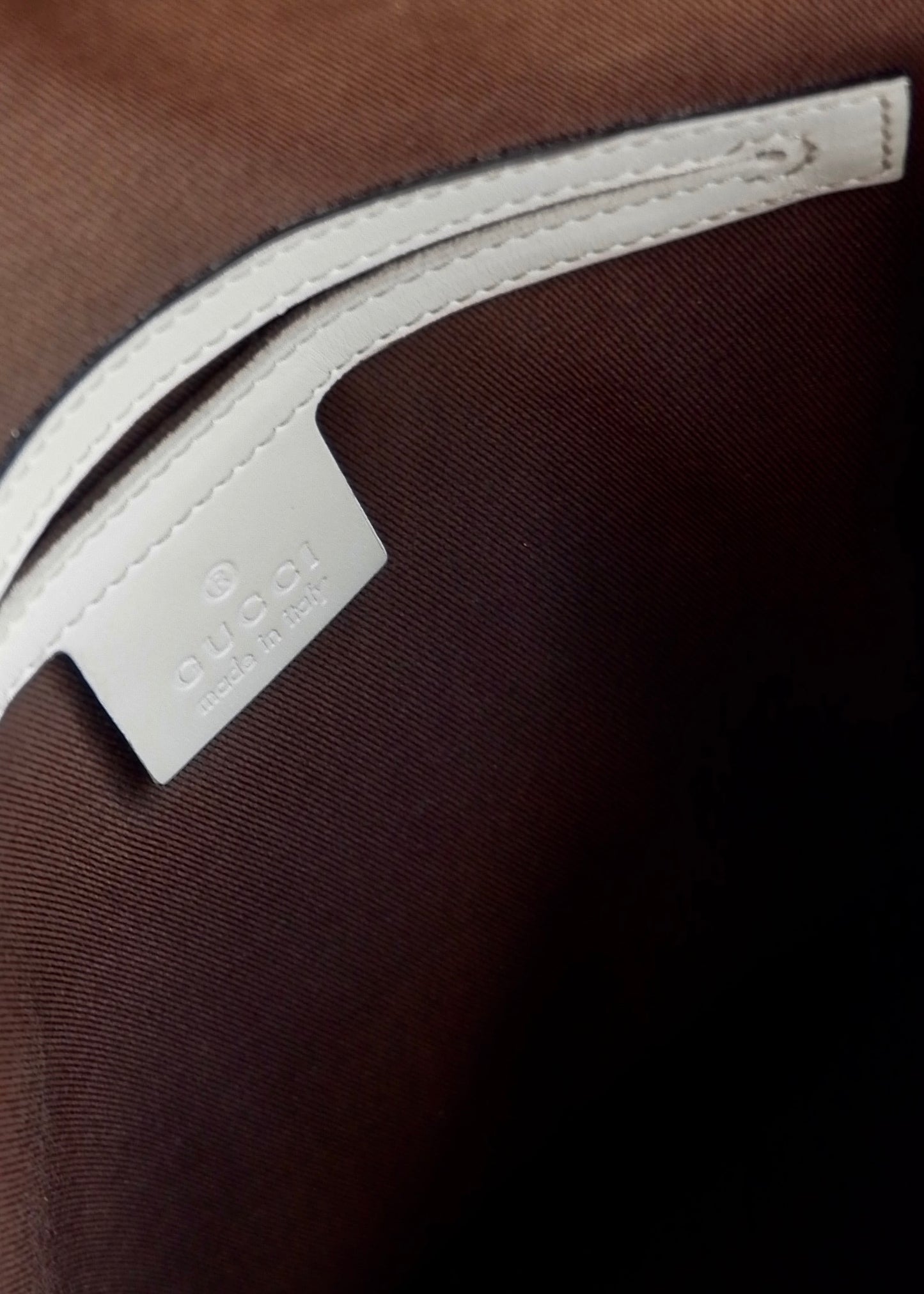 Authentic Preowned Gucci White GG Canvas Crossbody Bag