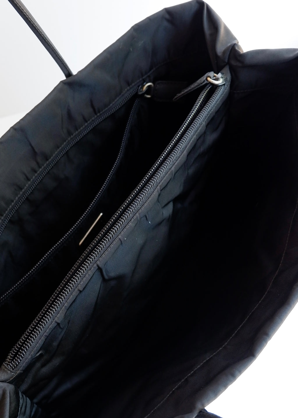 Authentic Preowned Prada Black Nylon Thin Strap Tote Bag