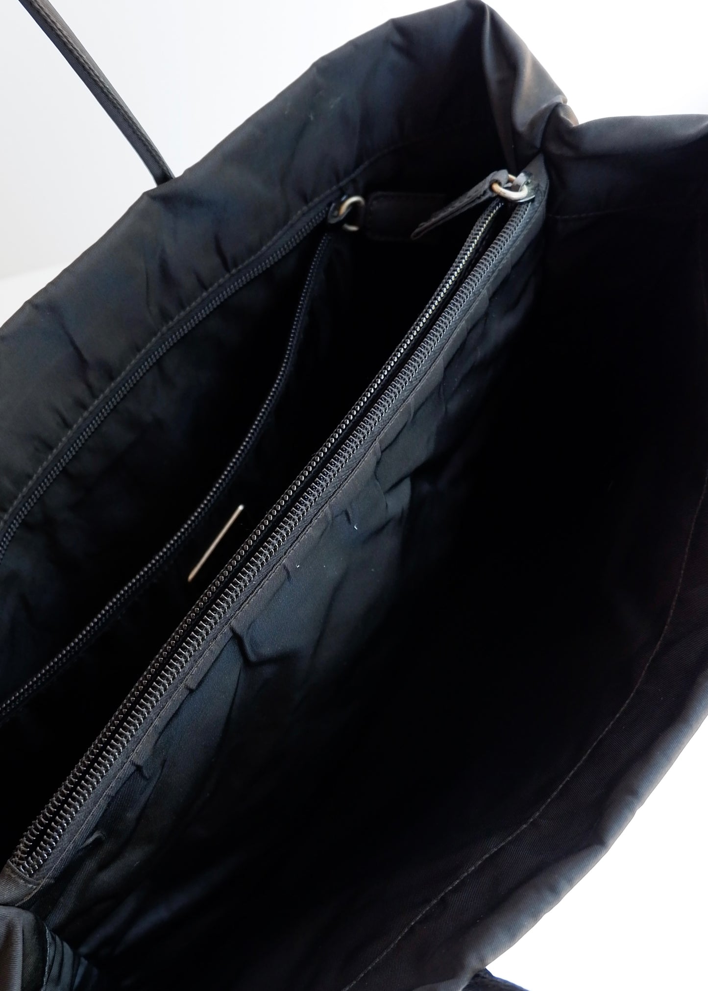Authentic Preowned Prada Black Nylon Thin Strap Tote Bag