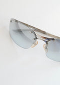 Authentiques Lunettes de Soleil Dior Étoile à Monture Carrée Argentée d'Occasion