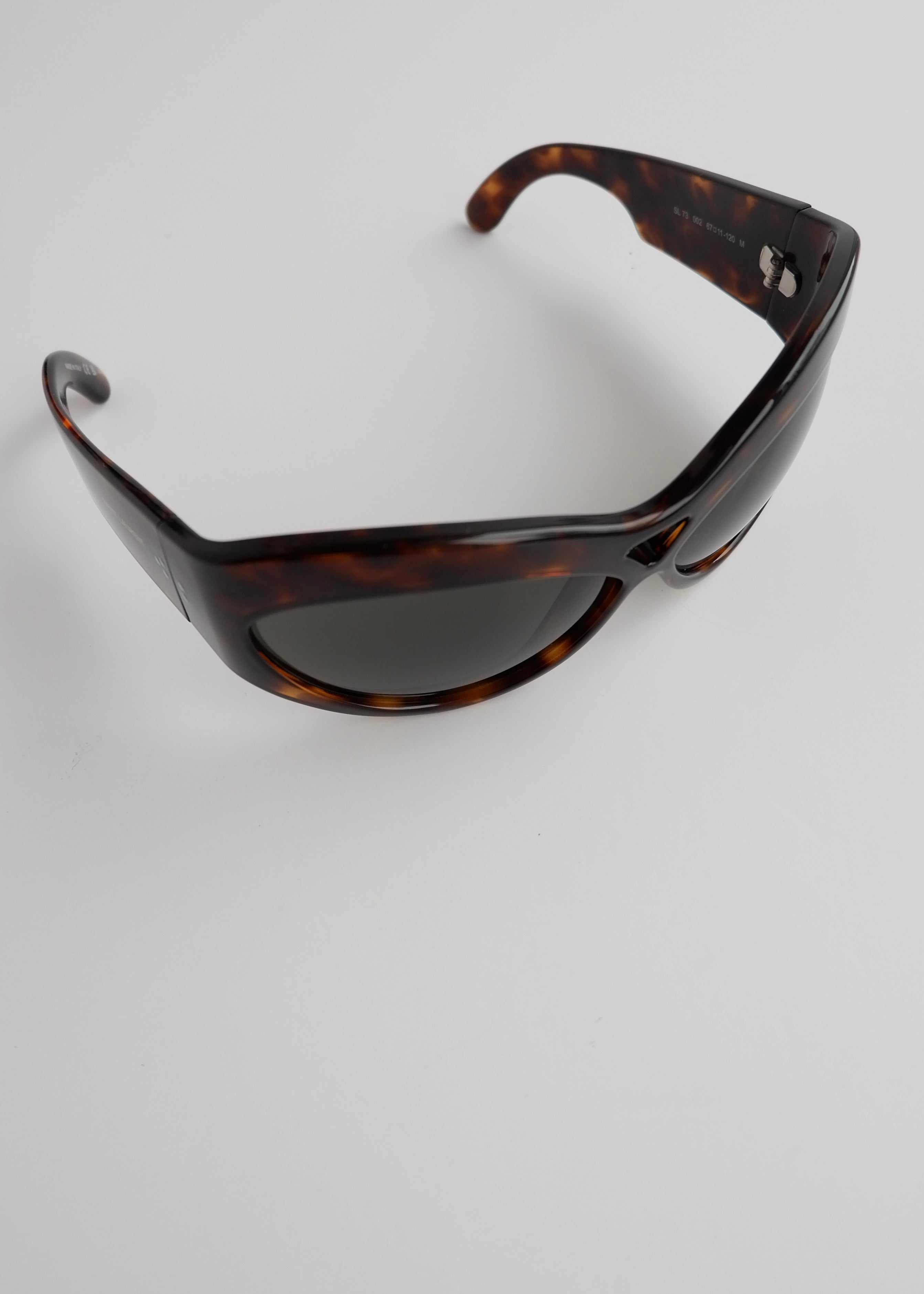 Authentic Preowned Saint Laurent Brown Tortoise Cat Eye Sungasses