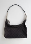 Authentic Preowned Gucci Black GG Canvas Shoulder Bag