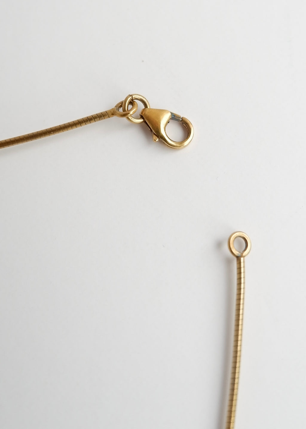 Authentic Preowned Hermes Yellow Gold/ Blue Laquered H Pendant Necklace