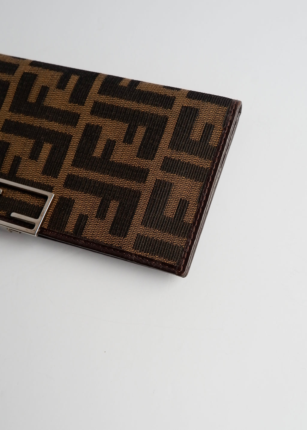 Authentic Preowned Vintage Fendi Zucca Long Wallet