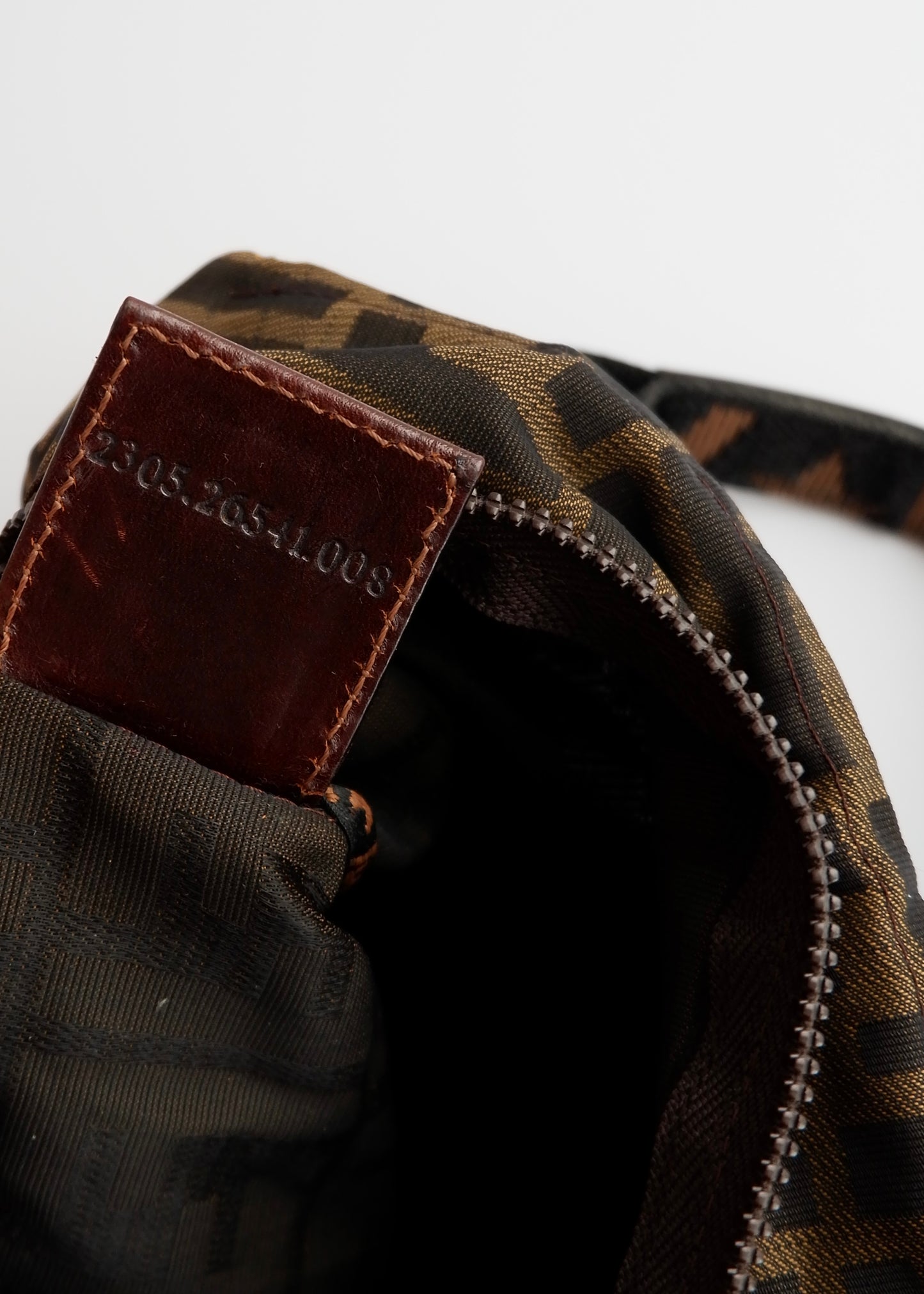 Authentic Preowned Vintage Fendi Brown Zucca Micro Handbag