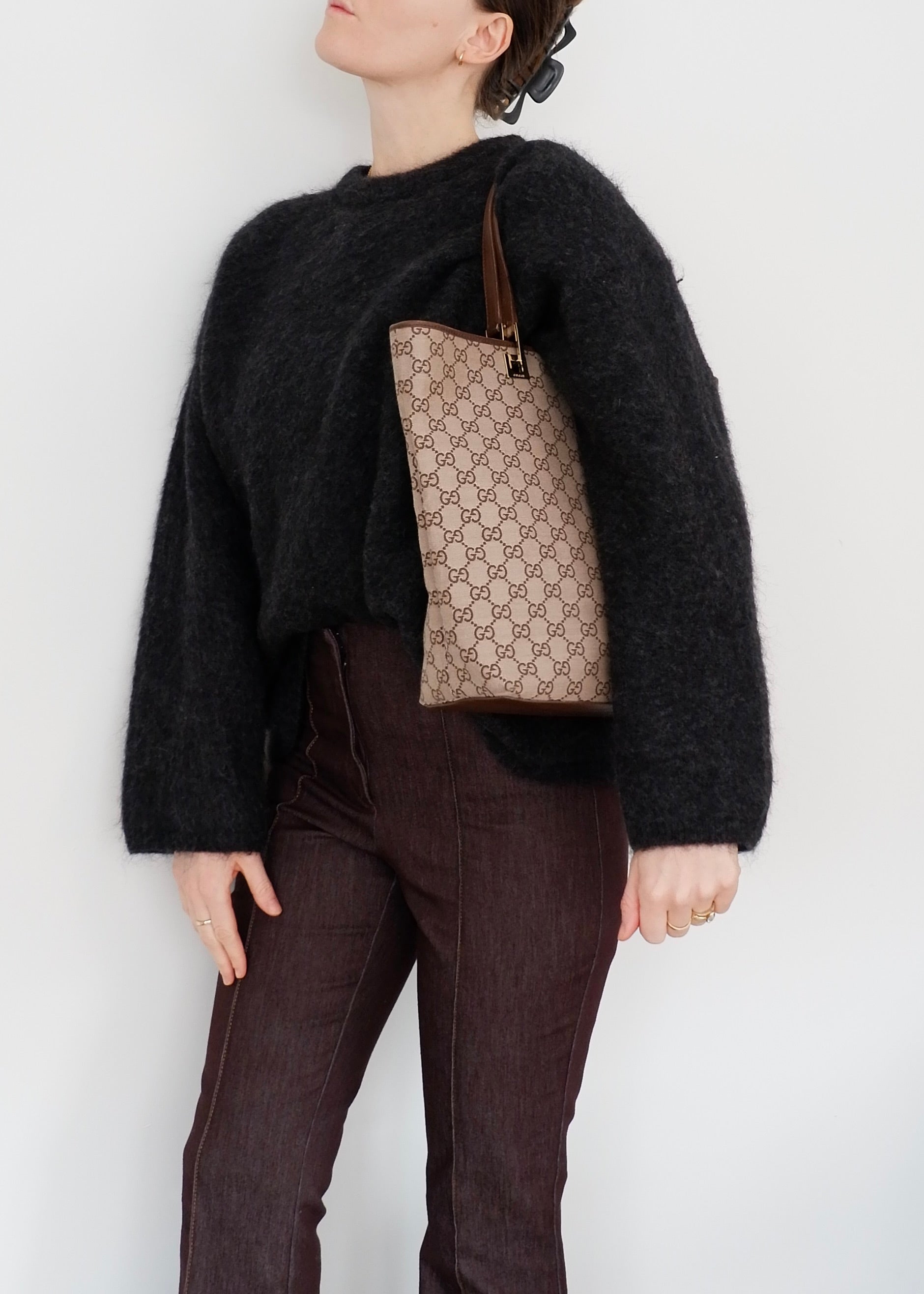 Authentic Preowned Gucci Brown GG Canvas Tote Bag
