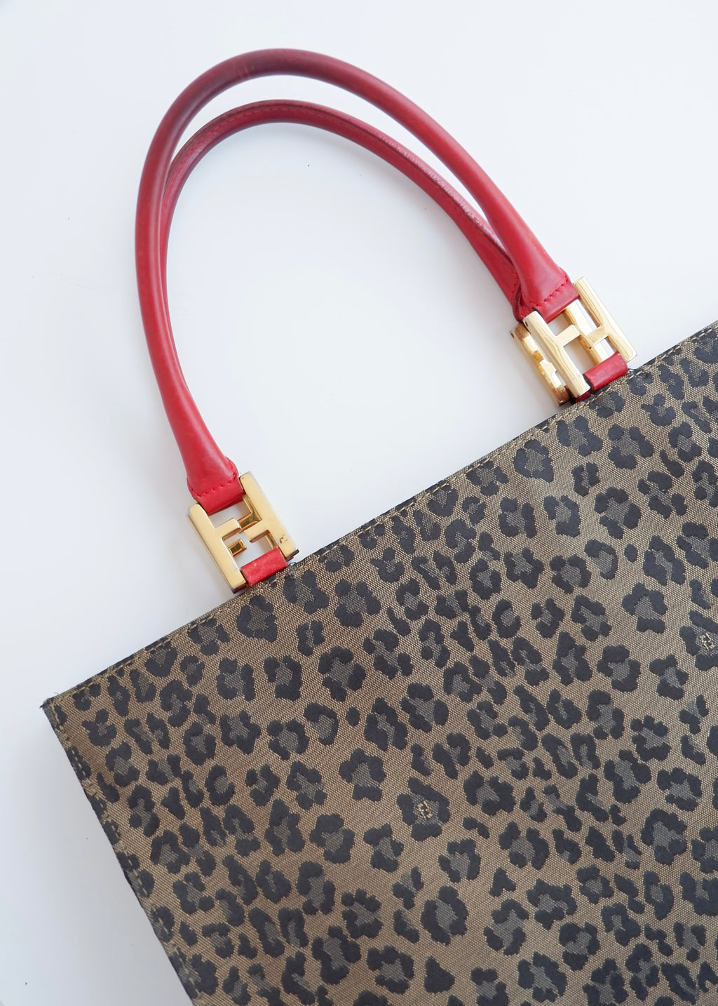 Authentic Preowned Vintage Fendi Animal Print Tote