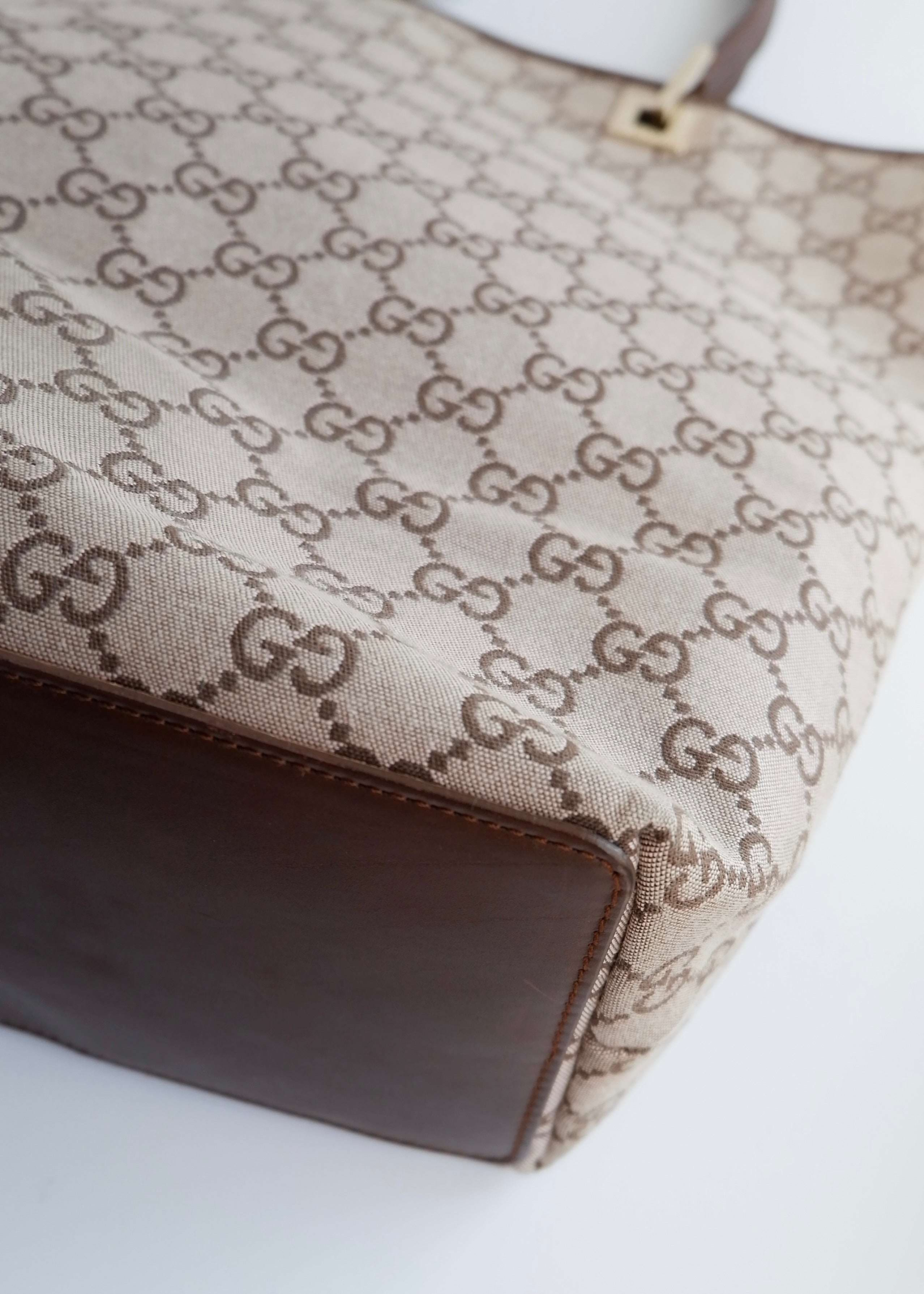 Authentic Preowned Gucci Brown GG Canvas Tote Bag