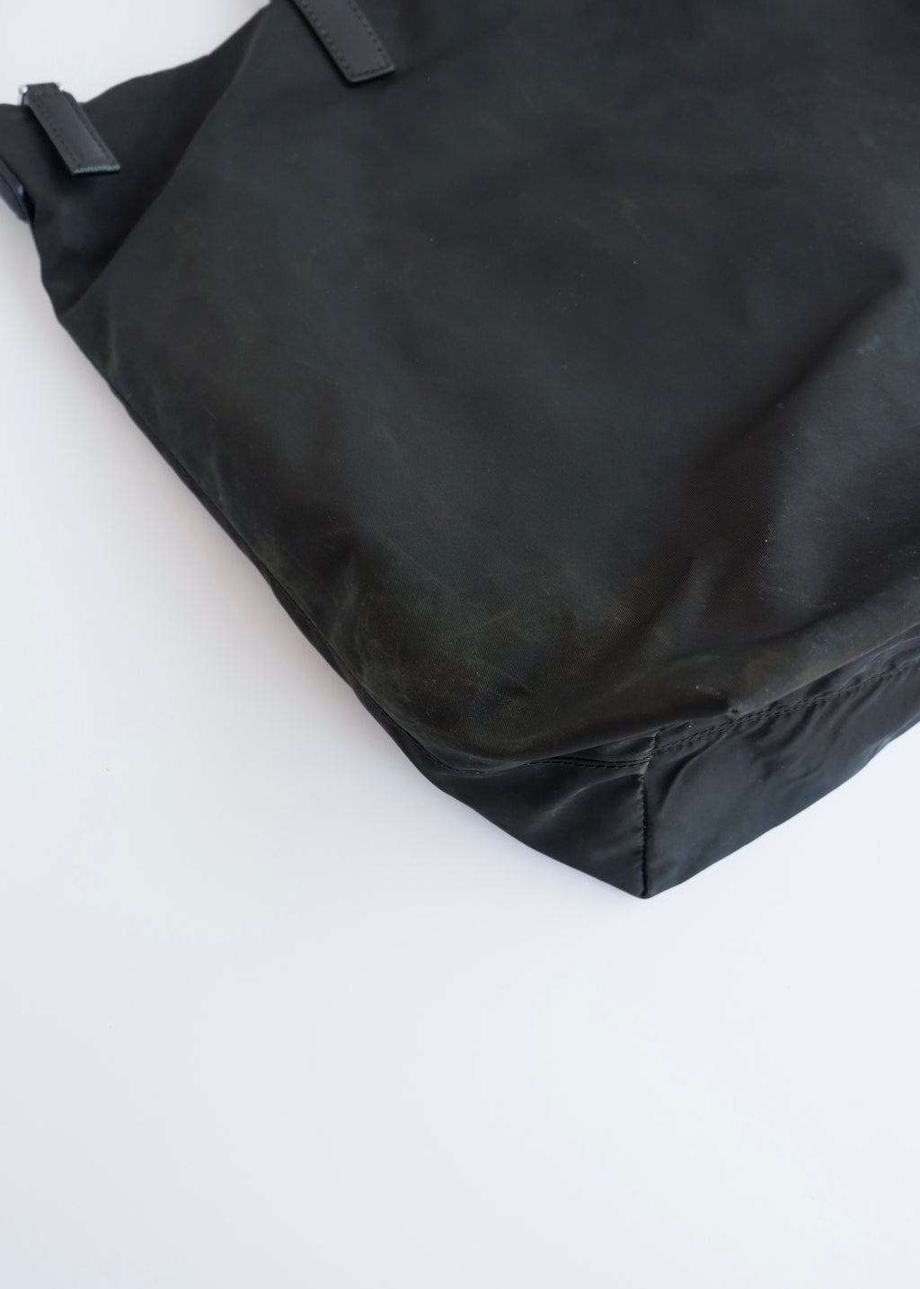 Authentic Preowned Prada Black Nylon Two Way Tote Bag