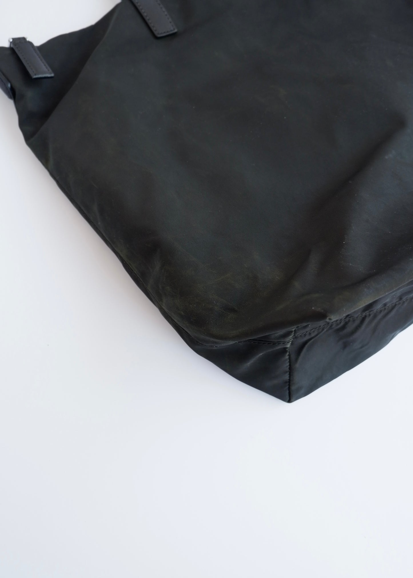 Authentic Preowned Prada Black Nylon Two Way Tote Bag