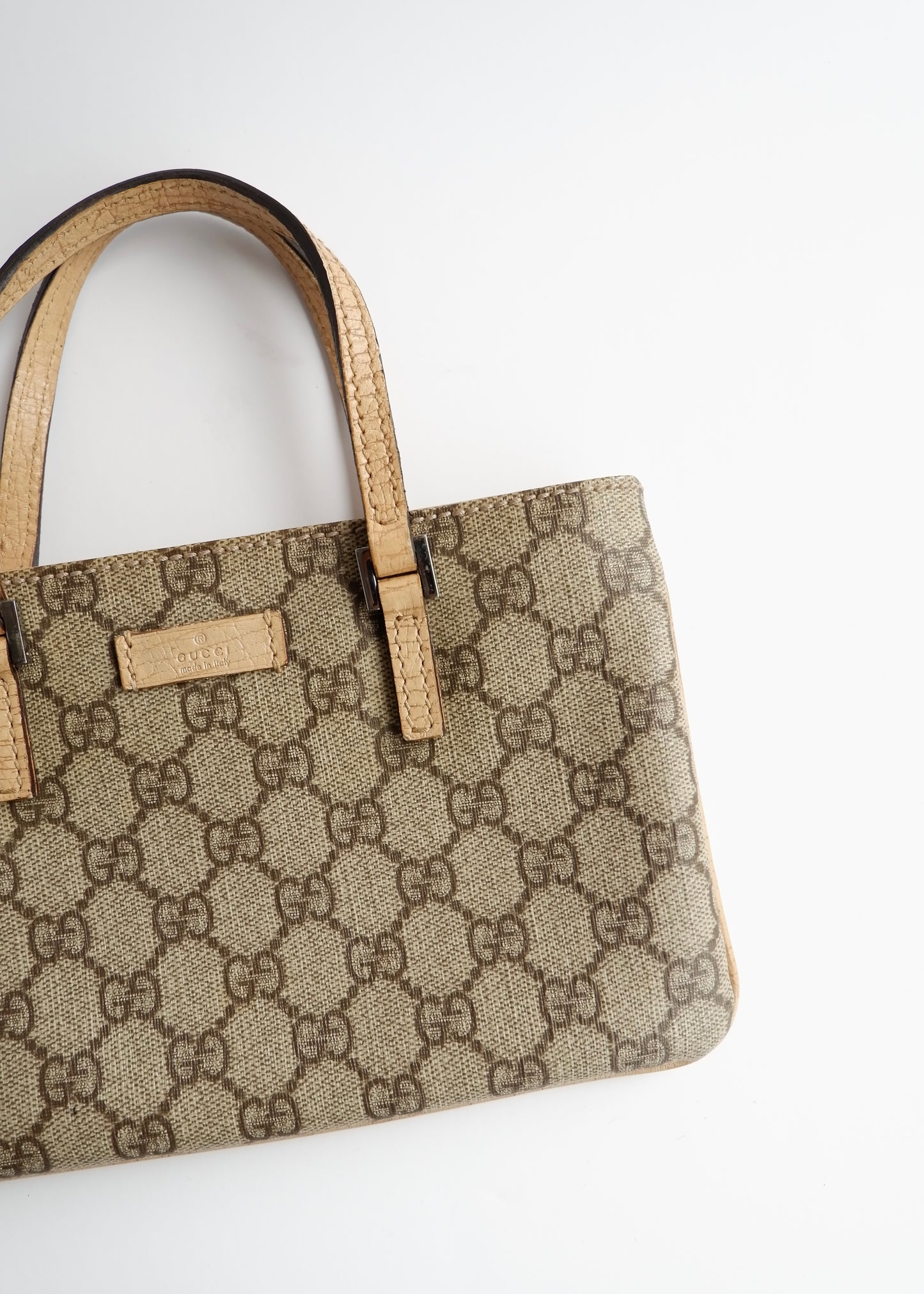 Authentic Preowned Gucci Beige GG Canvas Mini Handbag