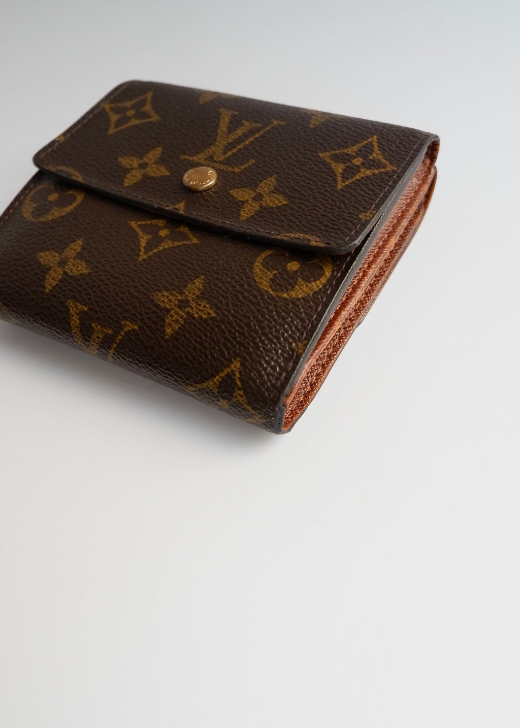 Preowned Louis Vuitton Brown Monogram Coated Canvas Compact Wallet