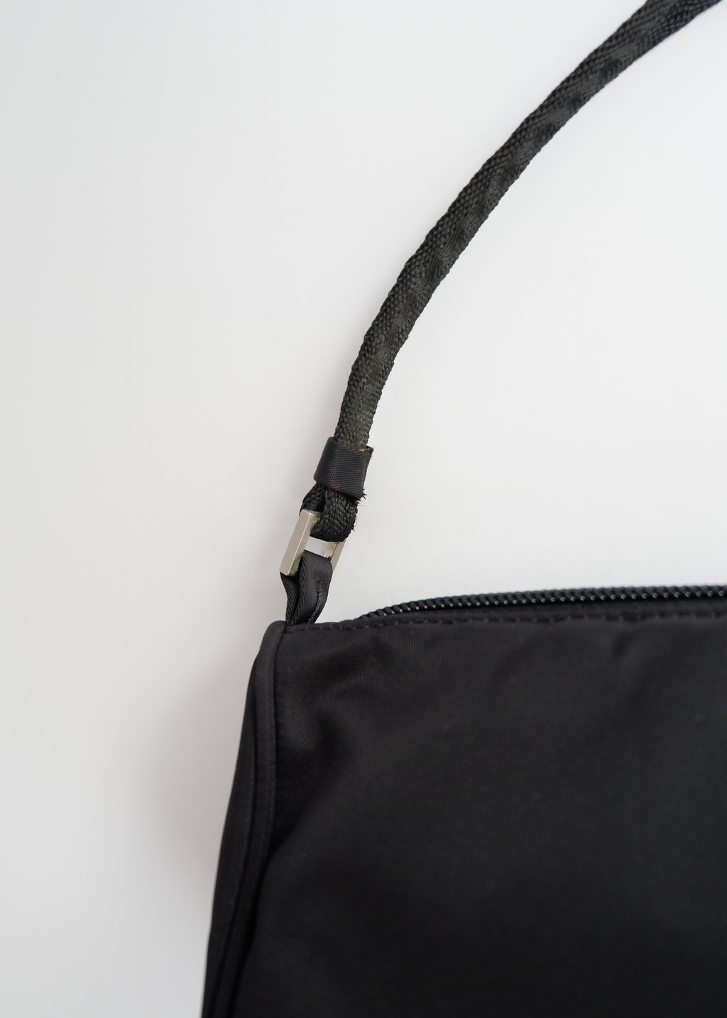 Authentic Preowned Prada Black Nylon Pochette/Shoulder Bag