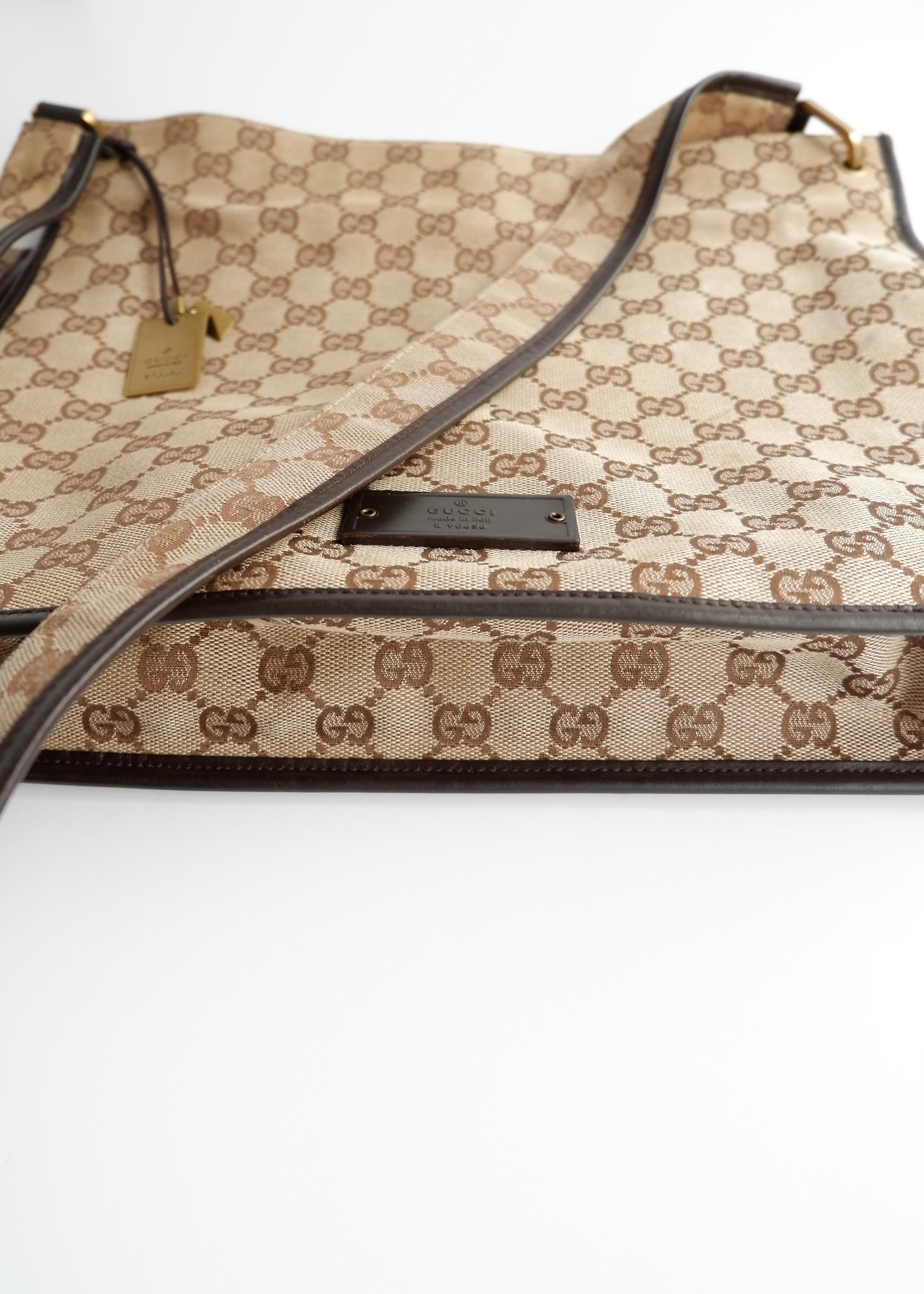Authentic Preowned Gucci Brown GG Canvas Crossbody Bag