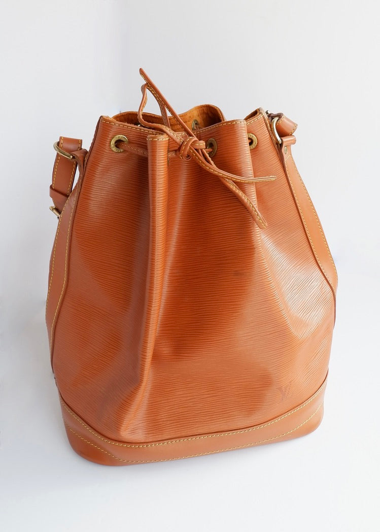 Authentic Preowned Louis Vuitton Brown Leather Epi Noe