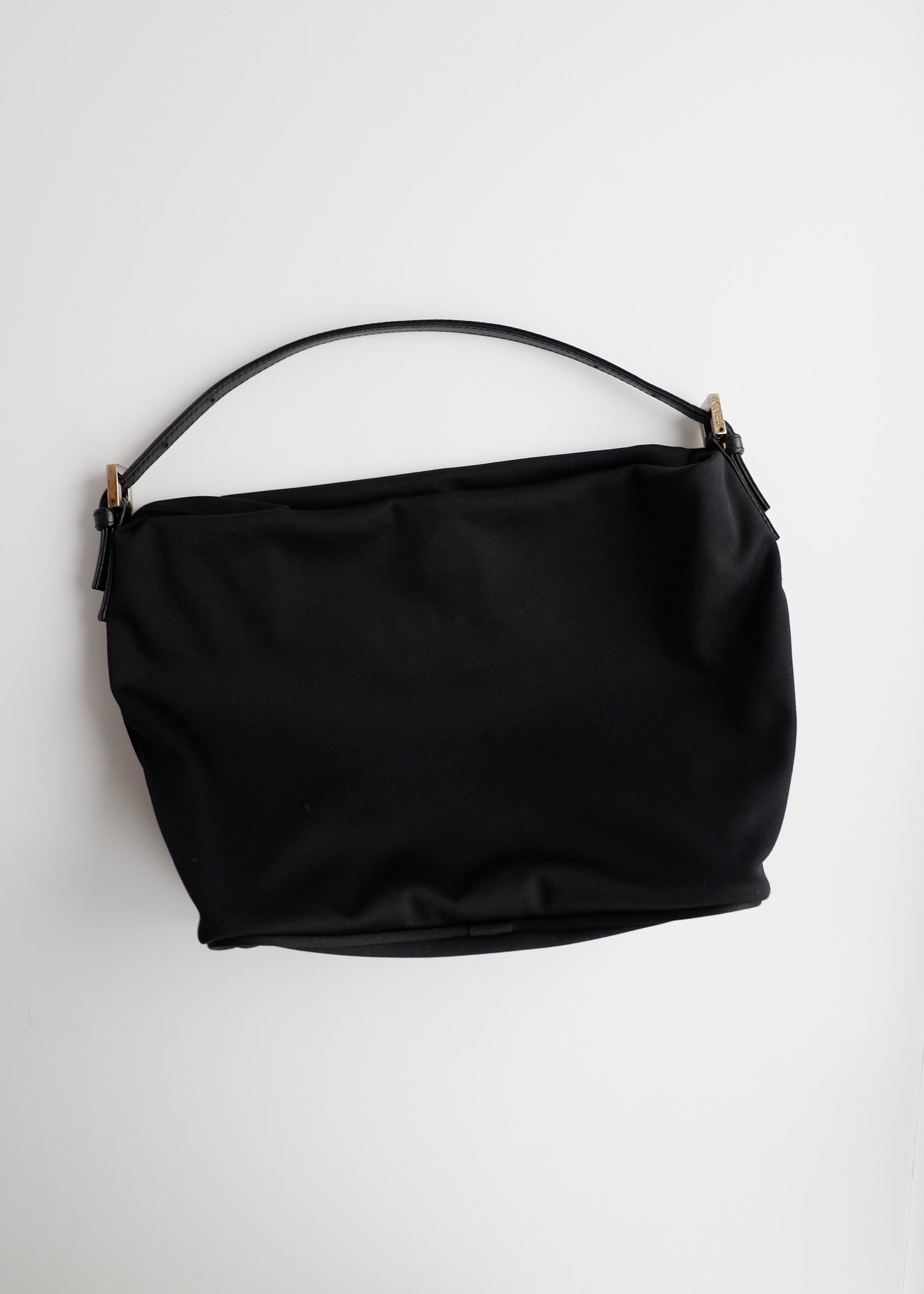 Authentic Preowned Fendi Black Neoprene Hobo Shoulder Bag