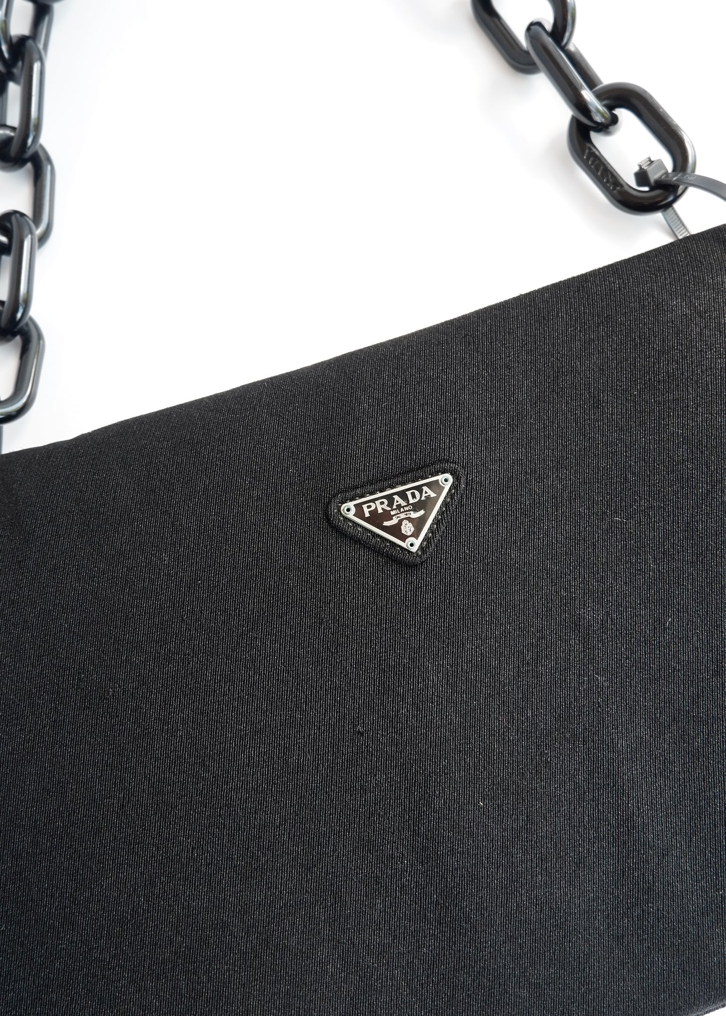 Authentic Preowned Vintage Prada Black Chain Strap Shoulder Bag