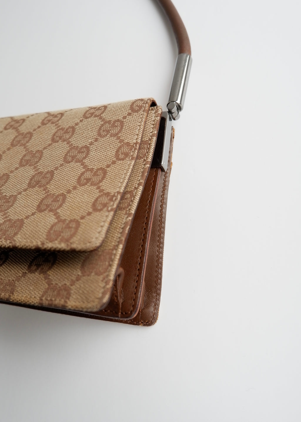 Authentic Preowned Gucci Brown GG Canvas Shoulder Bag