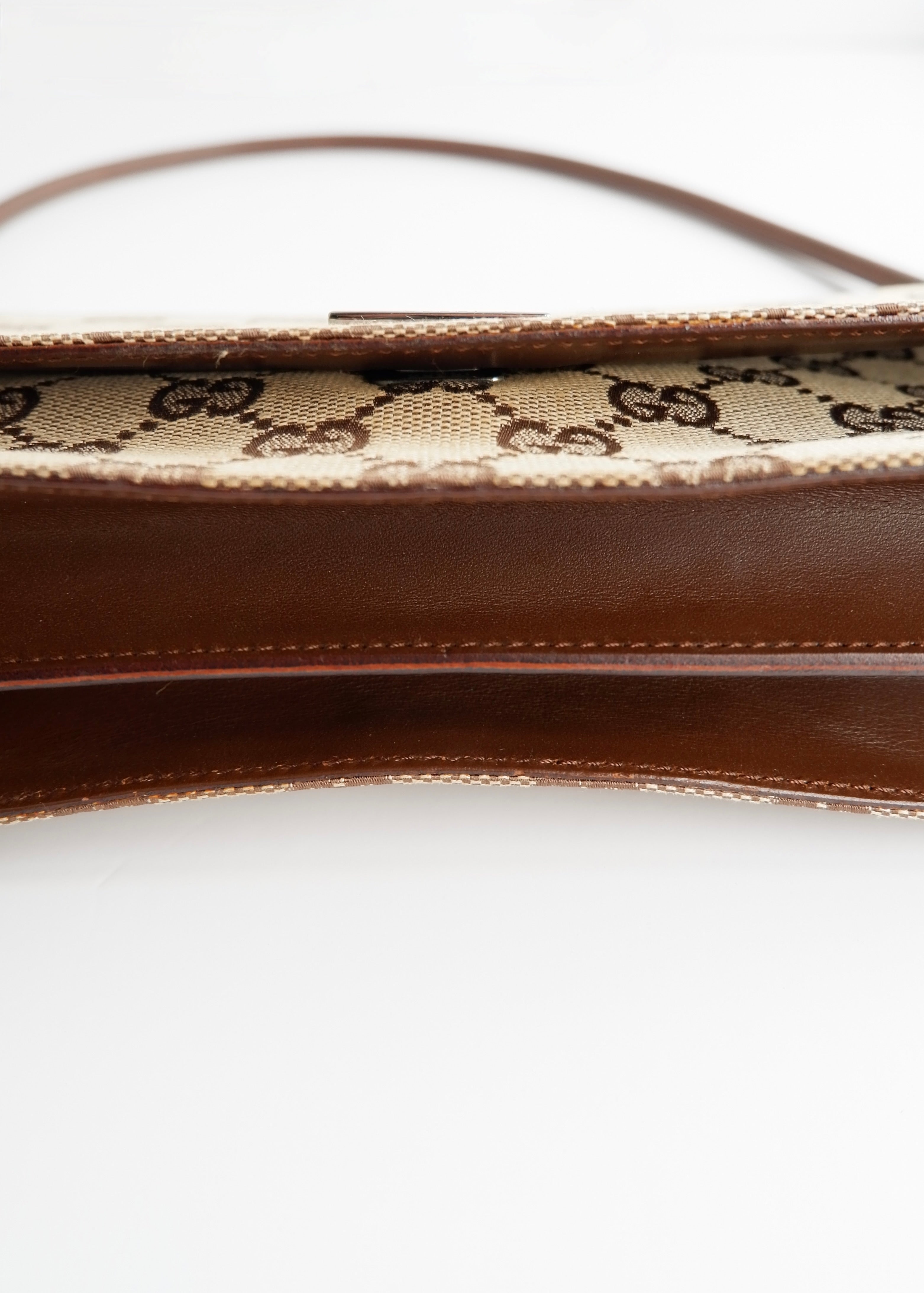 Authentic Preowned Gucci Brown GG Canvas Shoulder Bag