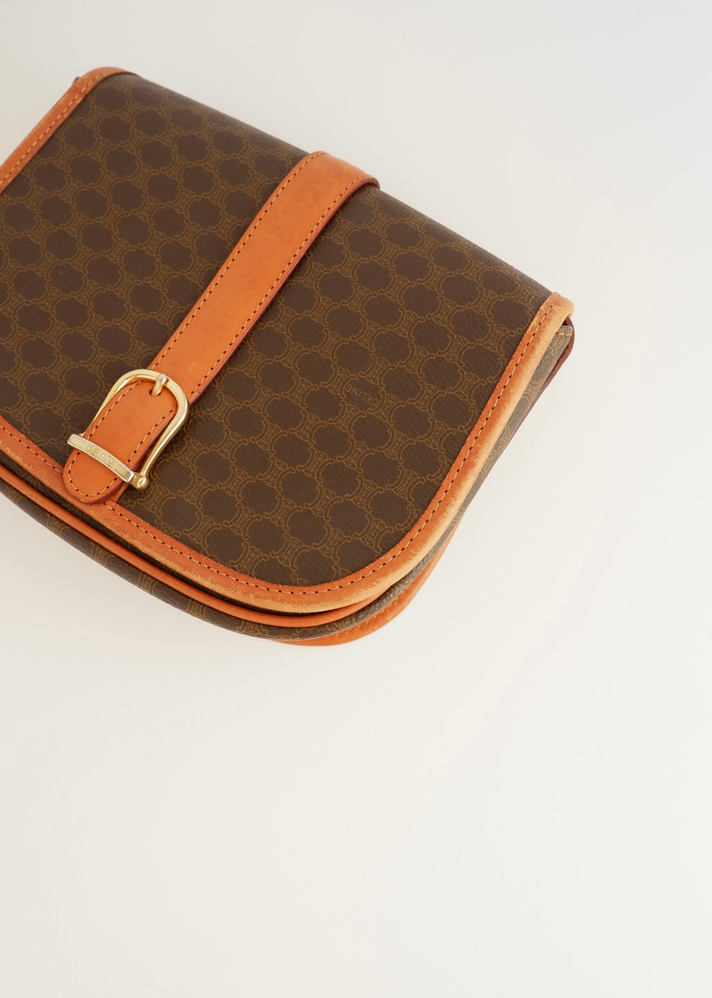 Authentic Preowned Vintage Celine Macadam Crossbody Bag