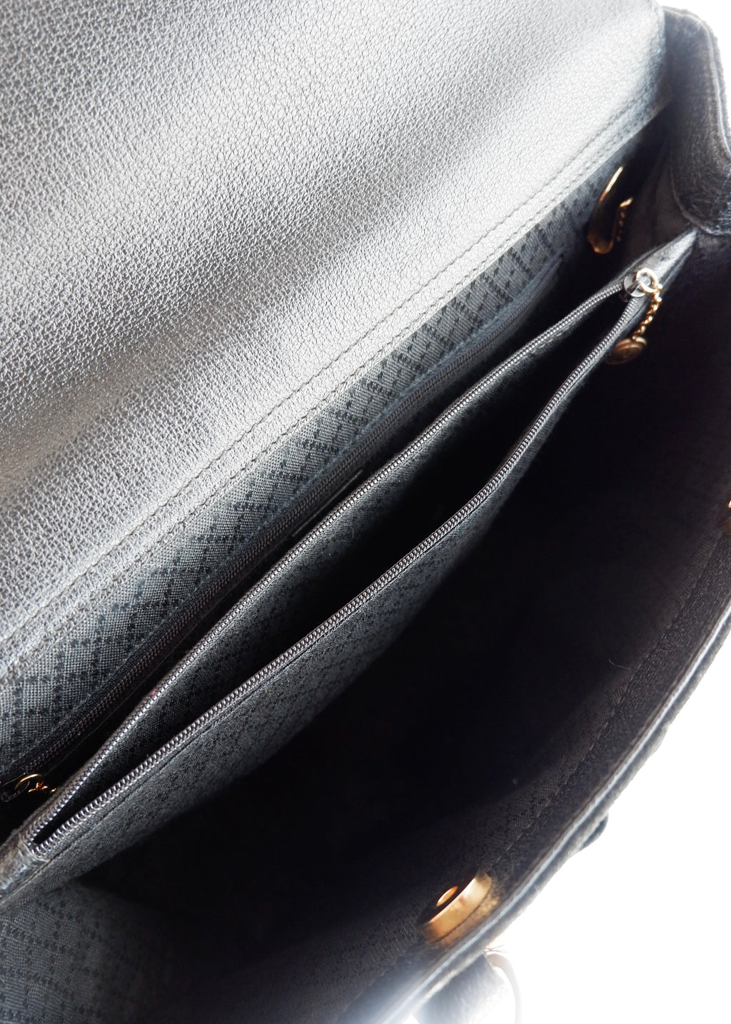 Authentic Preowned Vintage Gucci Black Suede/Leather Bamboo Two Way Tote