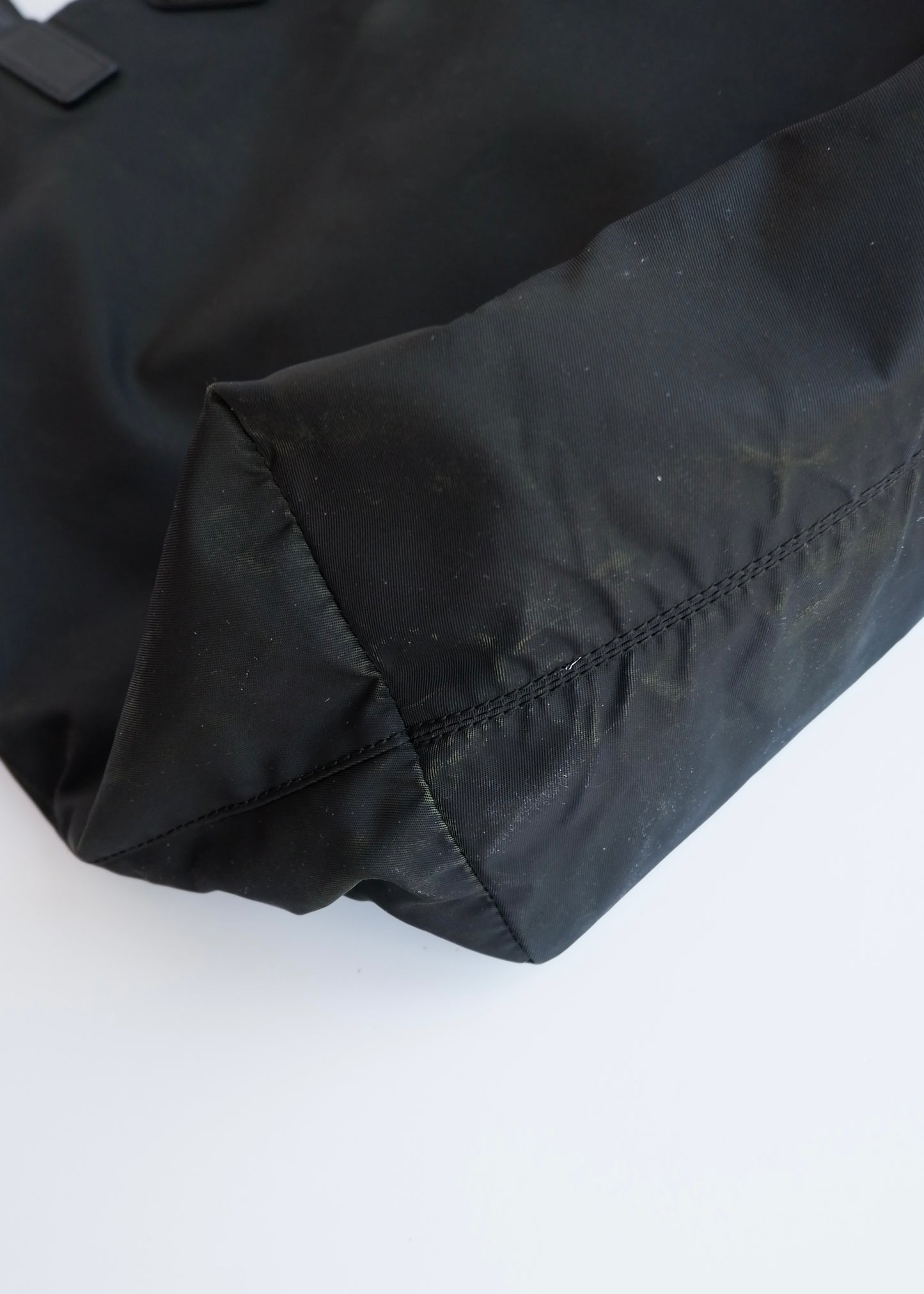 Authentic Preowned Prada Black Nylon Two Way Tote Bag