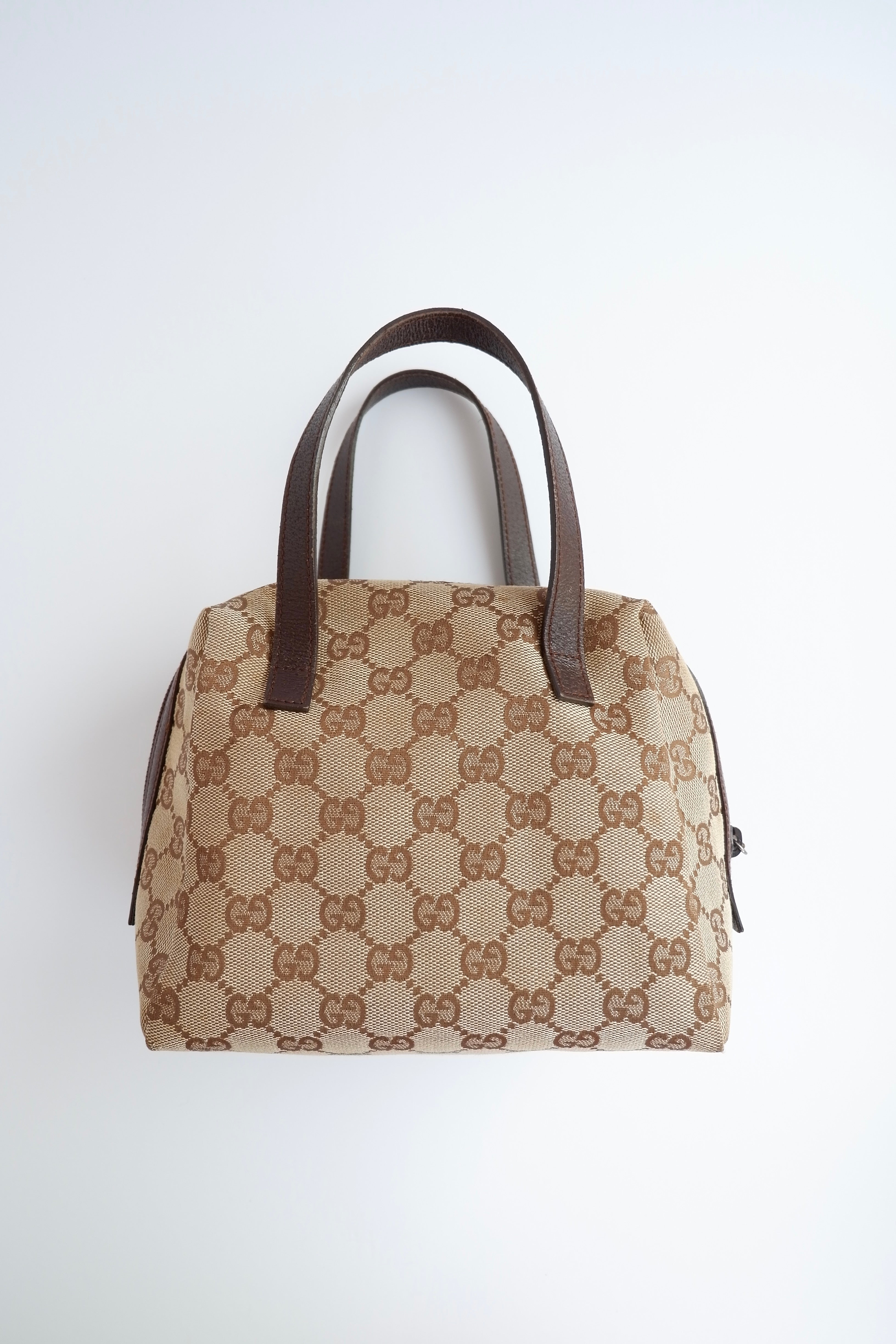 Authentic Preowned Gucci Brown GG Canvas Tofu Handbag