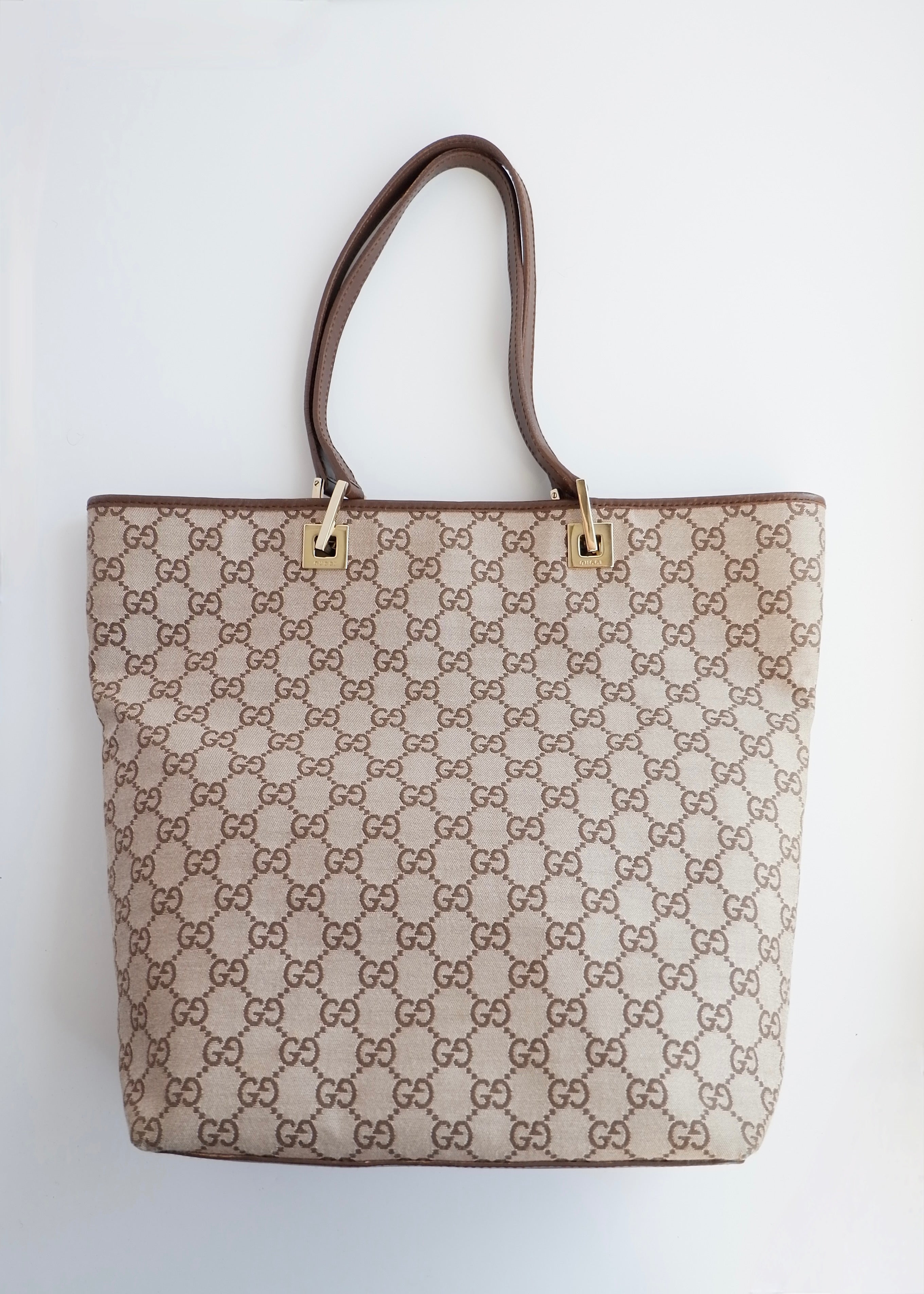 Authentic Preowned Gucci Brown GG Canvas Tote Bag