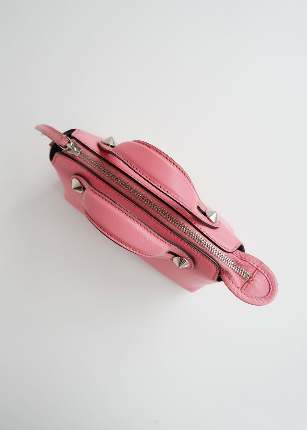 Authentique sac Fendi Mini By The Way en cuir rose d'occasion