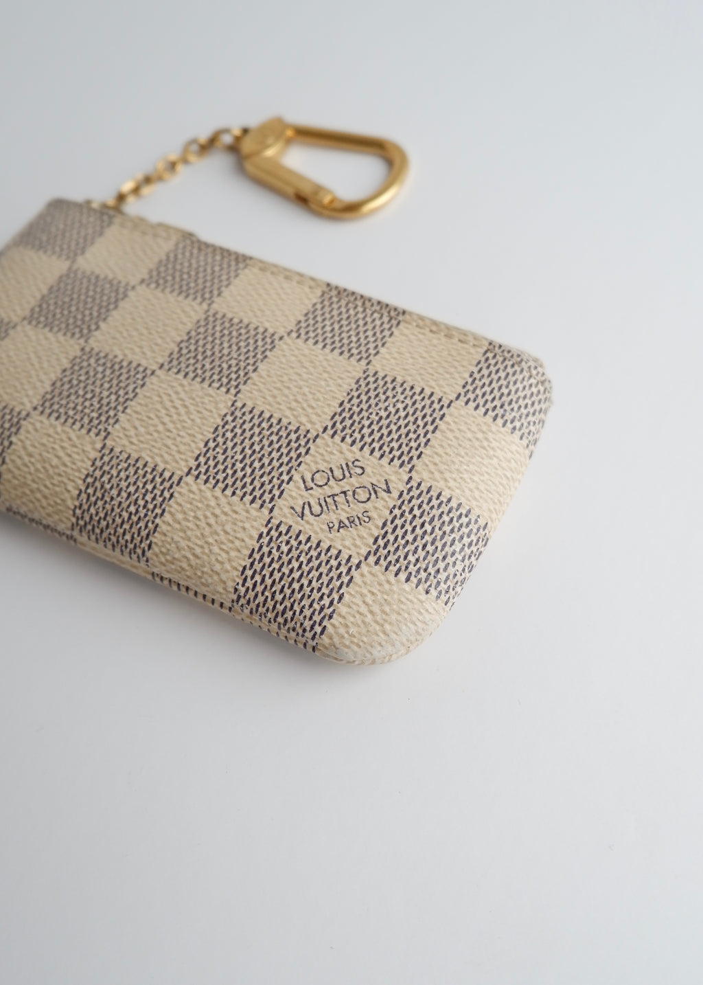 Pochette Clés Louis Vuitton Damier Azur d'occasion authentique