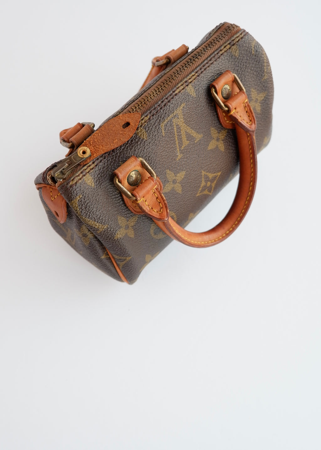 Authentic Preowned Vintage Louis Vuitton Monongram Nano Speedy (with strap)