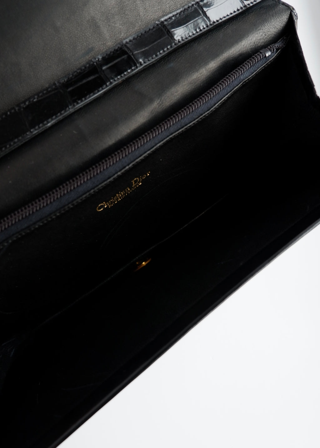 Authentic Preowned Vintage Dior Black Patent Leather Shoulder Bag
