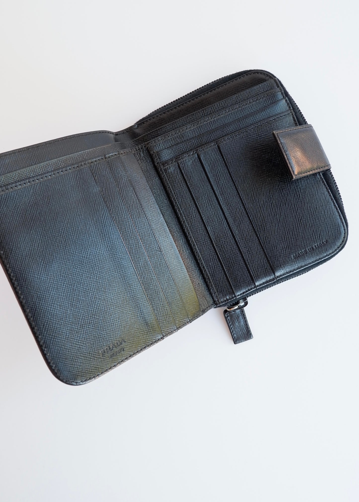 Authentic Preowned Prada Black Saffiano Leather Bi-Fold Wallet