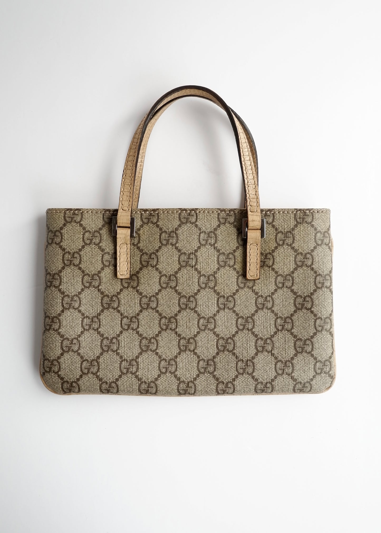 Authentic Preowned Gucci Beige GG Canvas Mini Handbag