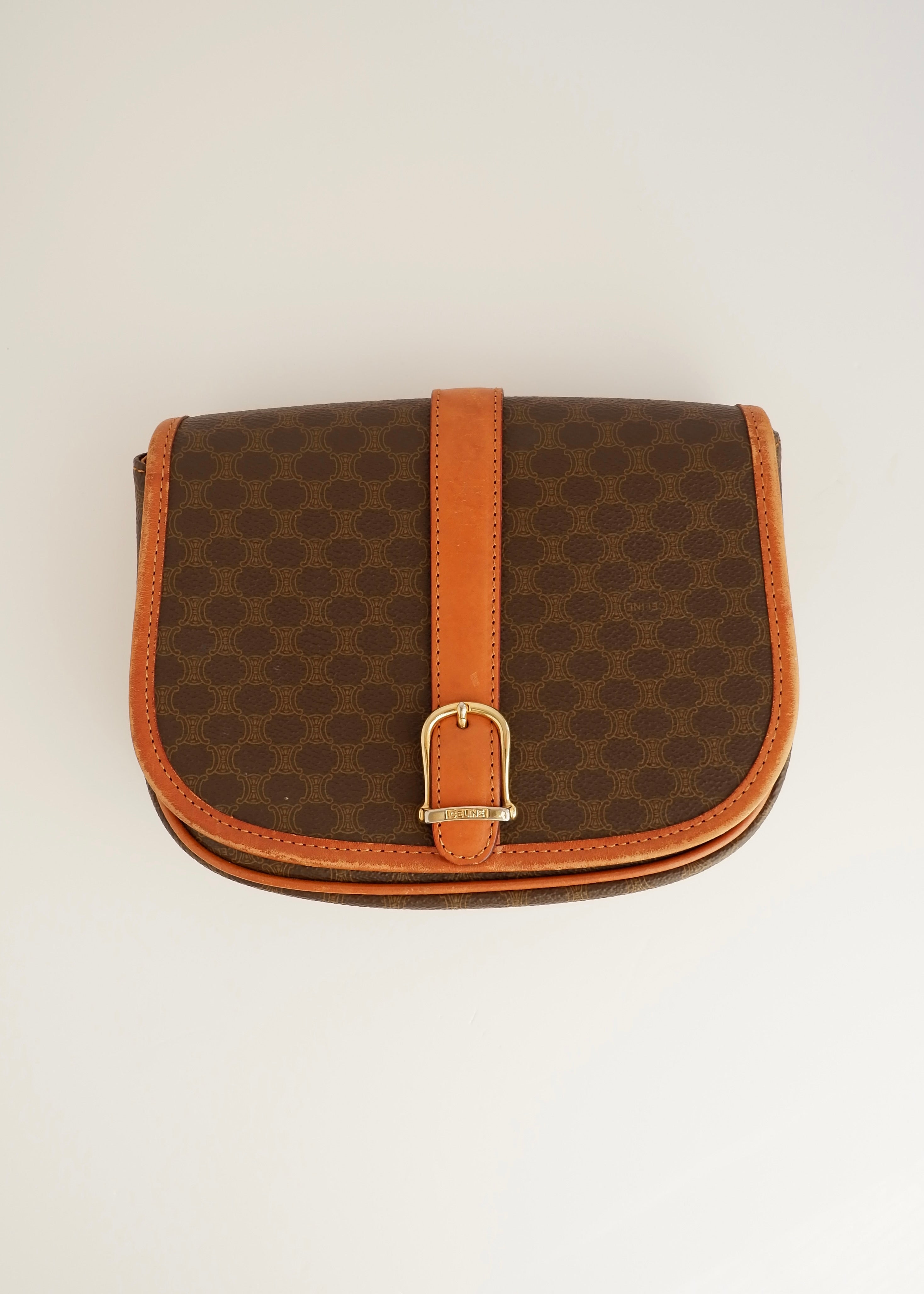 Sac bandoulière Celine Macadam vintage authentique d'occasion