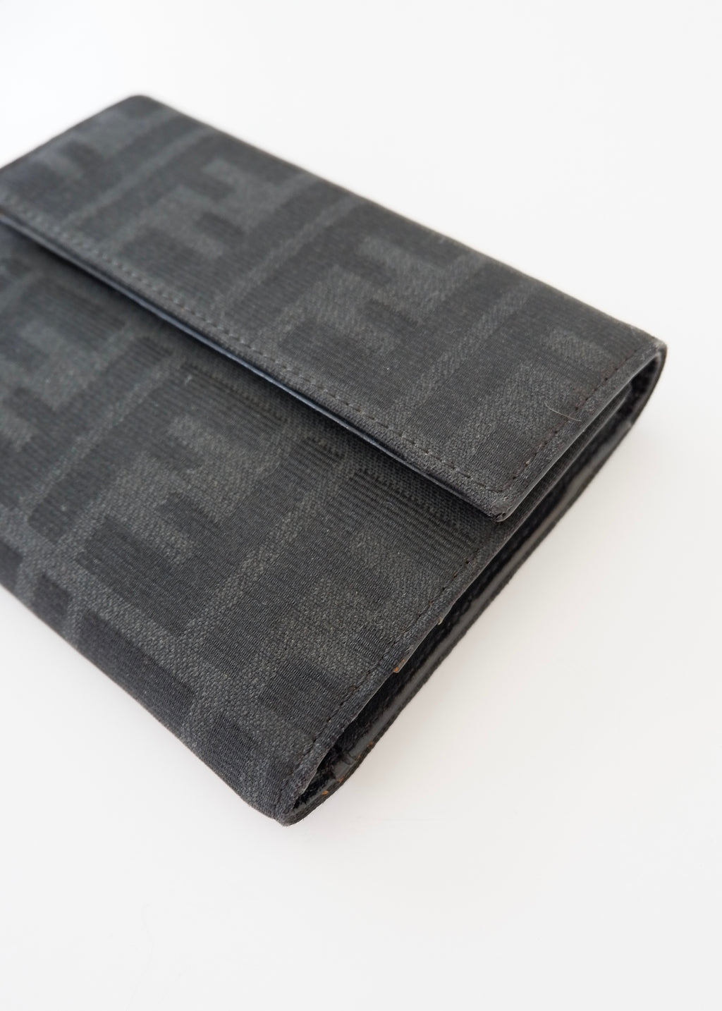 Authentic Preowned FendiBlack Zucca Canvas Bi-Fold Wallet
