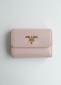 Authentic Preowned Prada Baby Pink Saffiano Leather Bi Fold Wallet