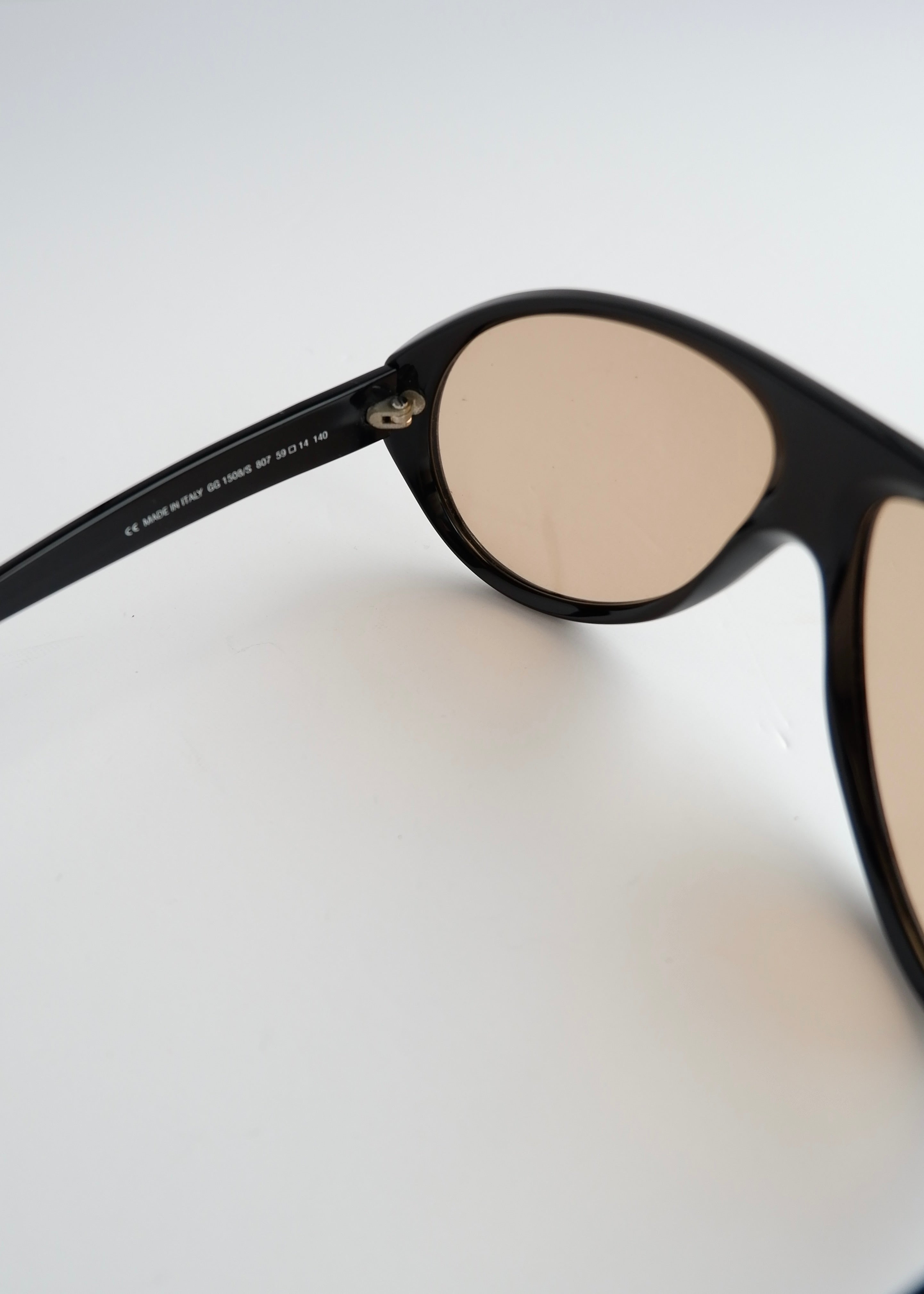 Authentic Preowned Gucci Black Aviator Acetate Frame Sunglasses