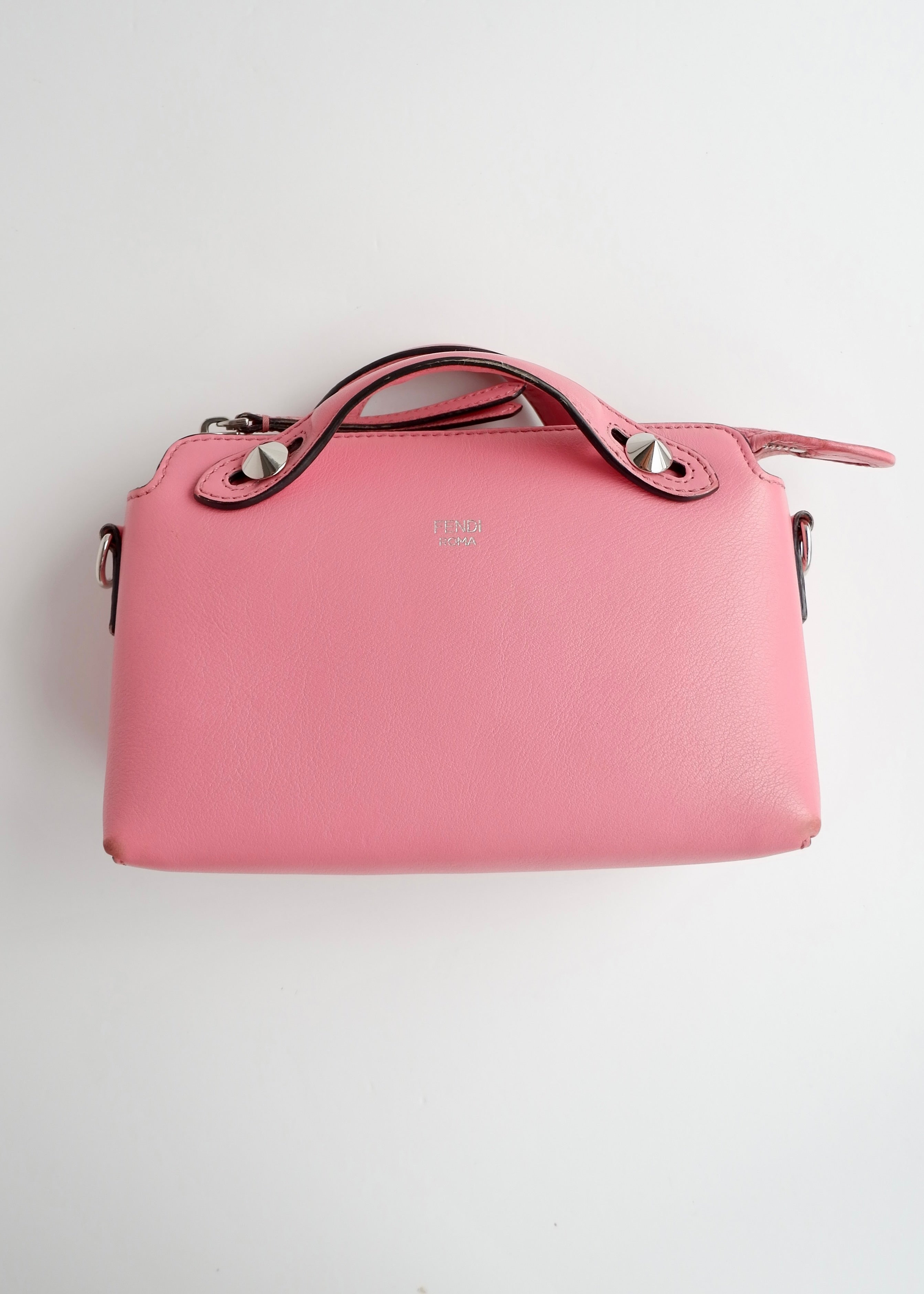Authentic Preowned Fendi Pink Leather Mini By The Way Bag