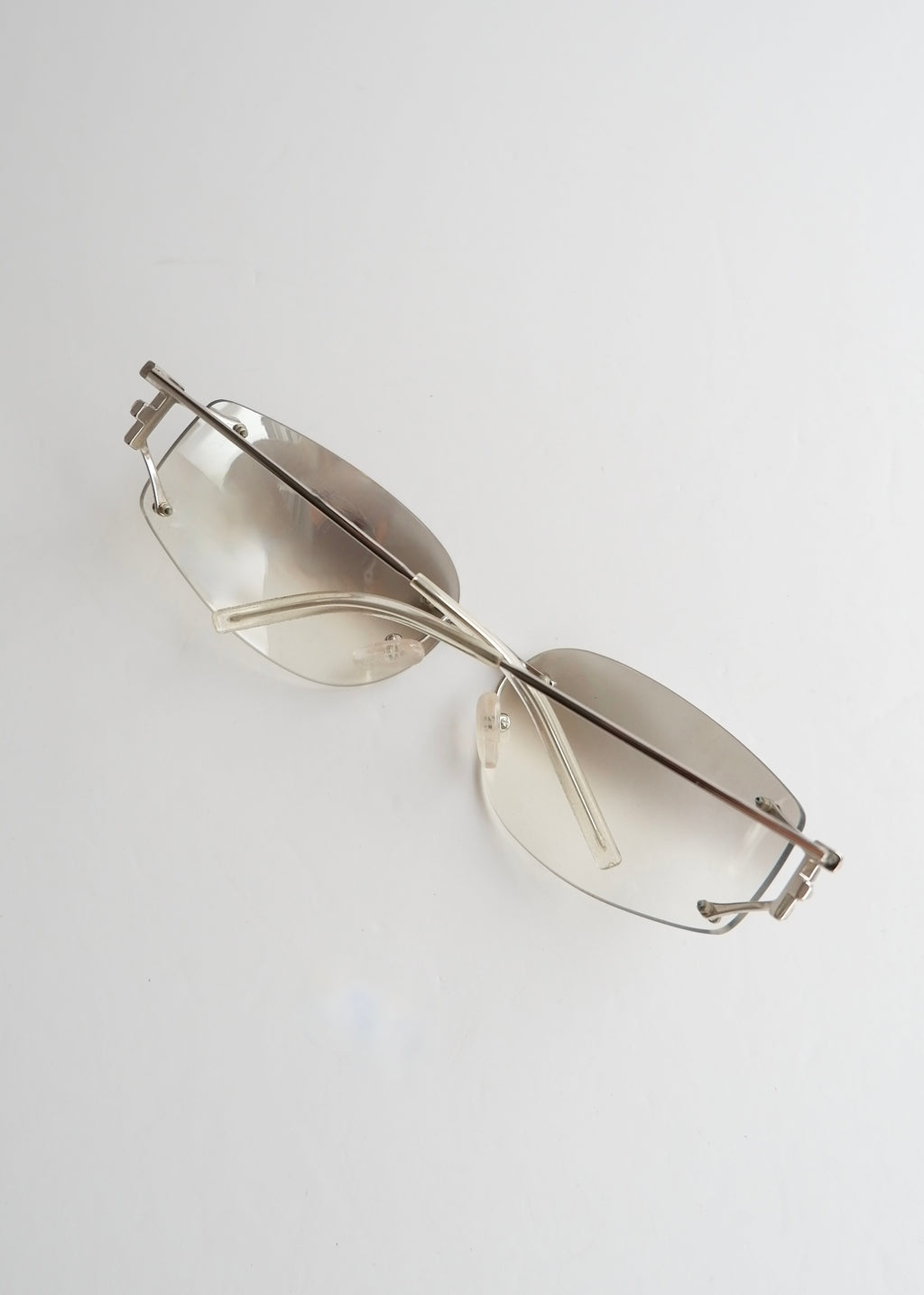 Preowned Fendi Transparent Frame Sunglasses