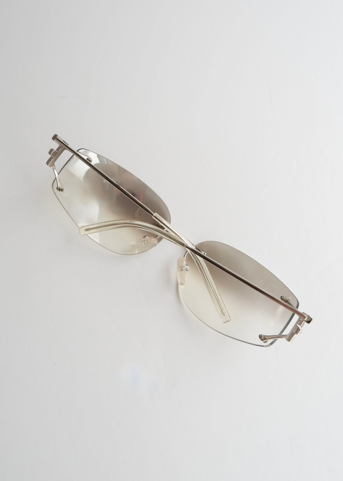 Preowned Fendi Transparent Frame Sunglasses
