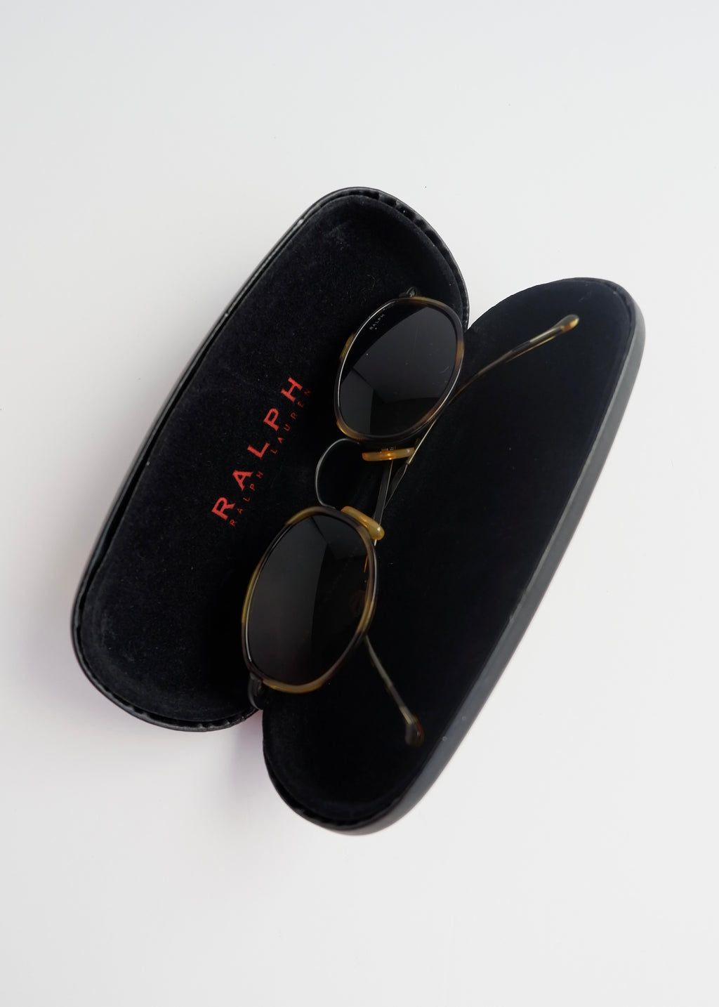 Authentic Preowned Polo Ralph Lauren Tortoise Round Frame Sunglasses