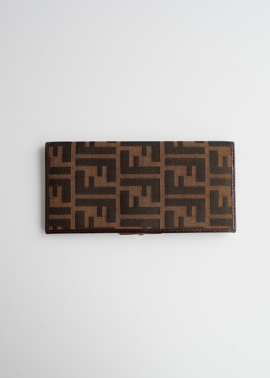 Authentic Preowned Vintage Fendi Zucca Long Wallet