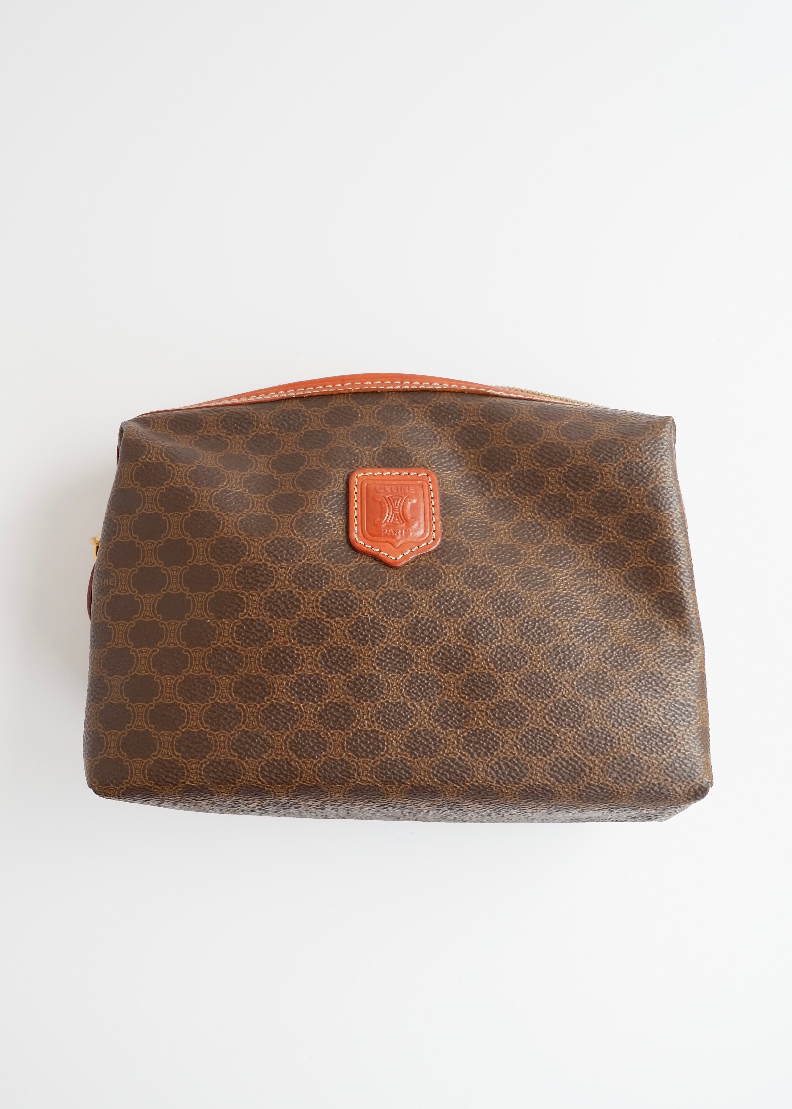 Authentique pochette vintage Celine Macadam marron d'occasion